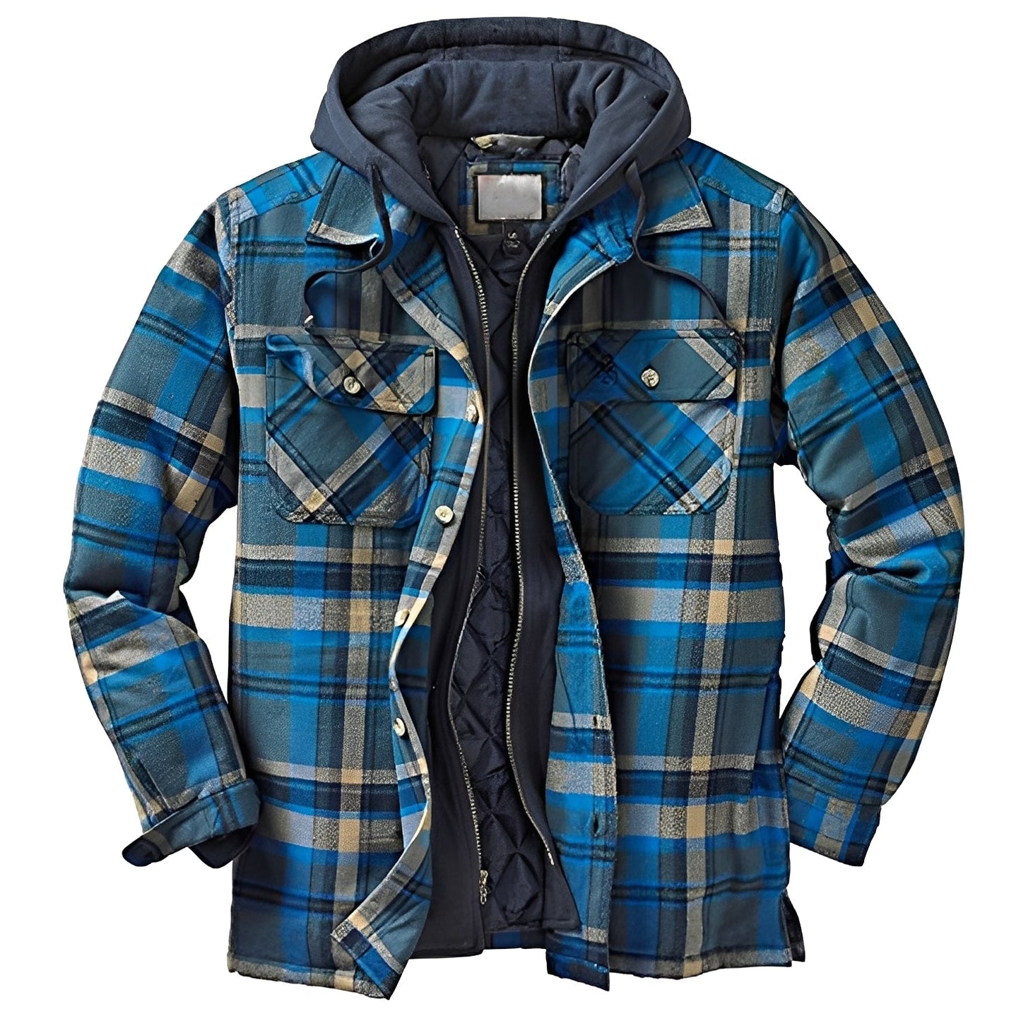 Denzil - Bequeme karierte Flanelljacke für Männer