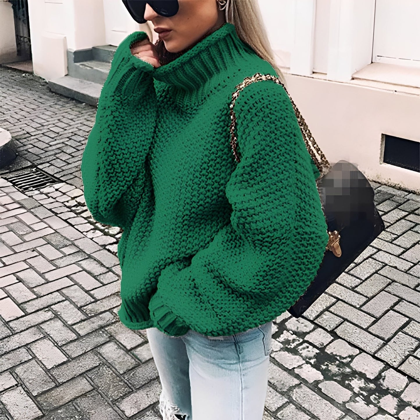 Paulina - Bequemer Damenrollkragenpullover aus dickem Strick