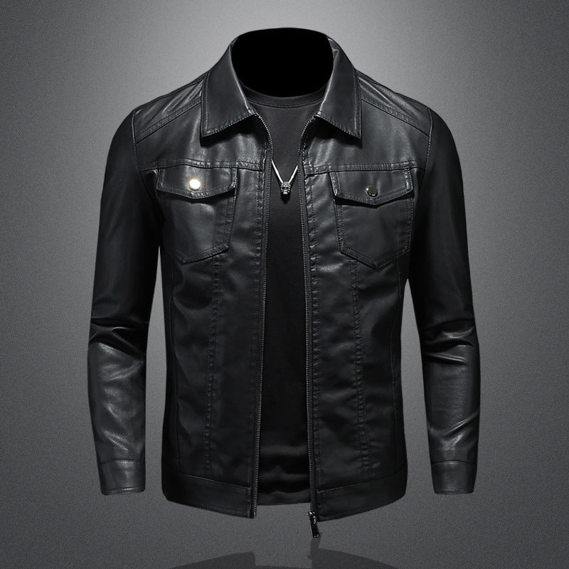 Nelson - Moderne Bikerjacke aus Leder für Herren