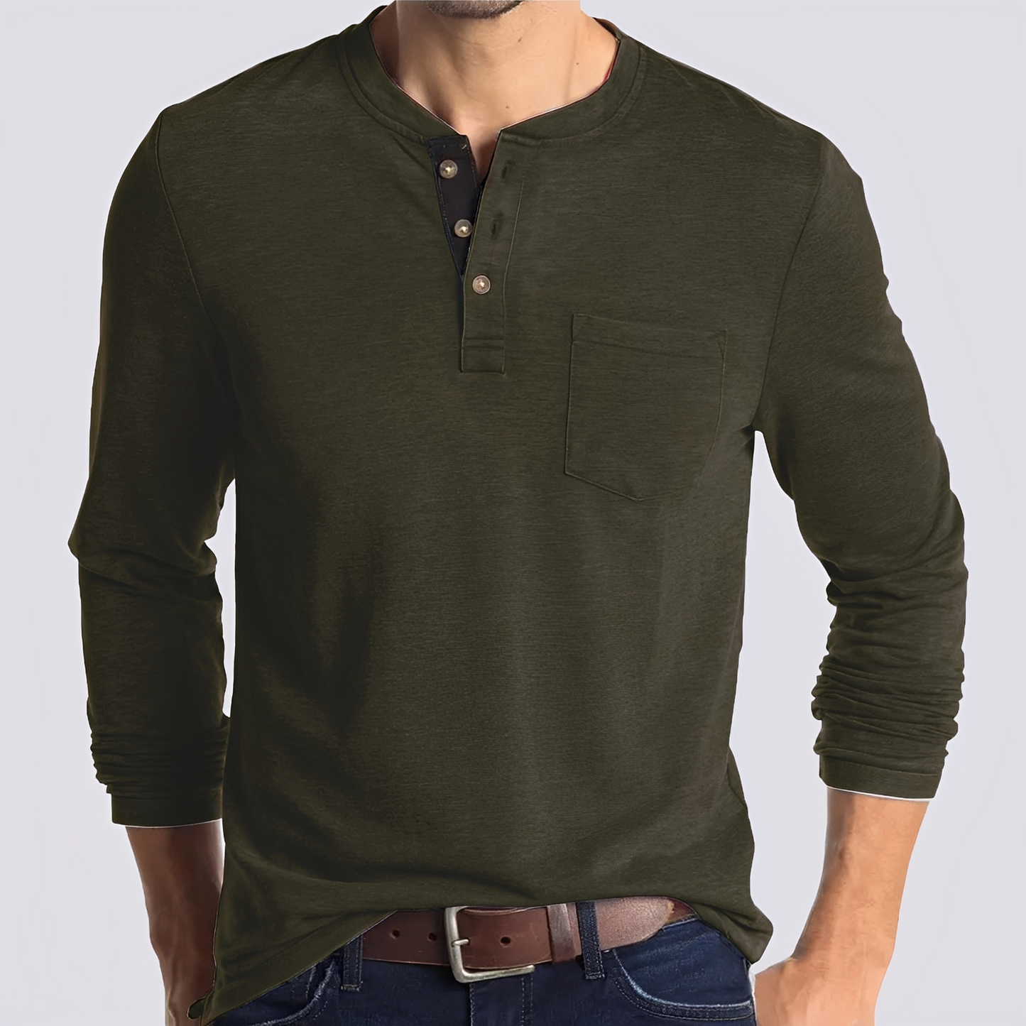 Dashiell - Bequemes Herren-Langarmshirt