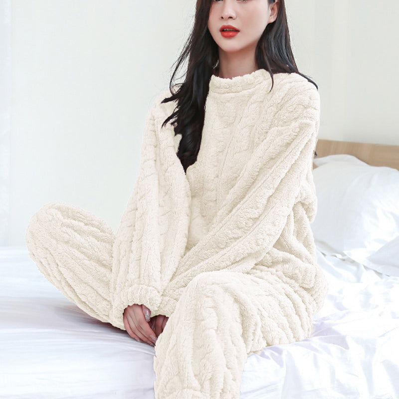 Kathryn - Komfortabler, gemütlicher Fleece-Schlafanzug für Damen