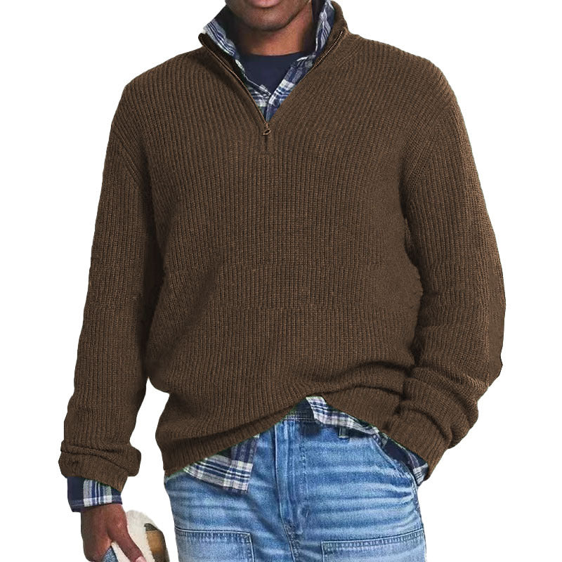 Charlton - Bequemer Herrenpullover aus Kaschmir mit Zipper