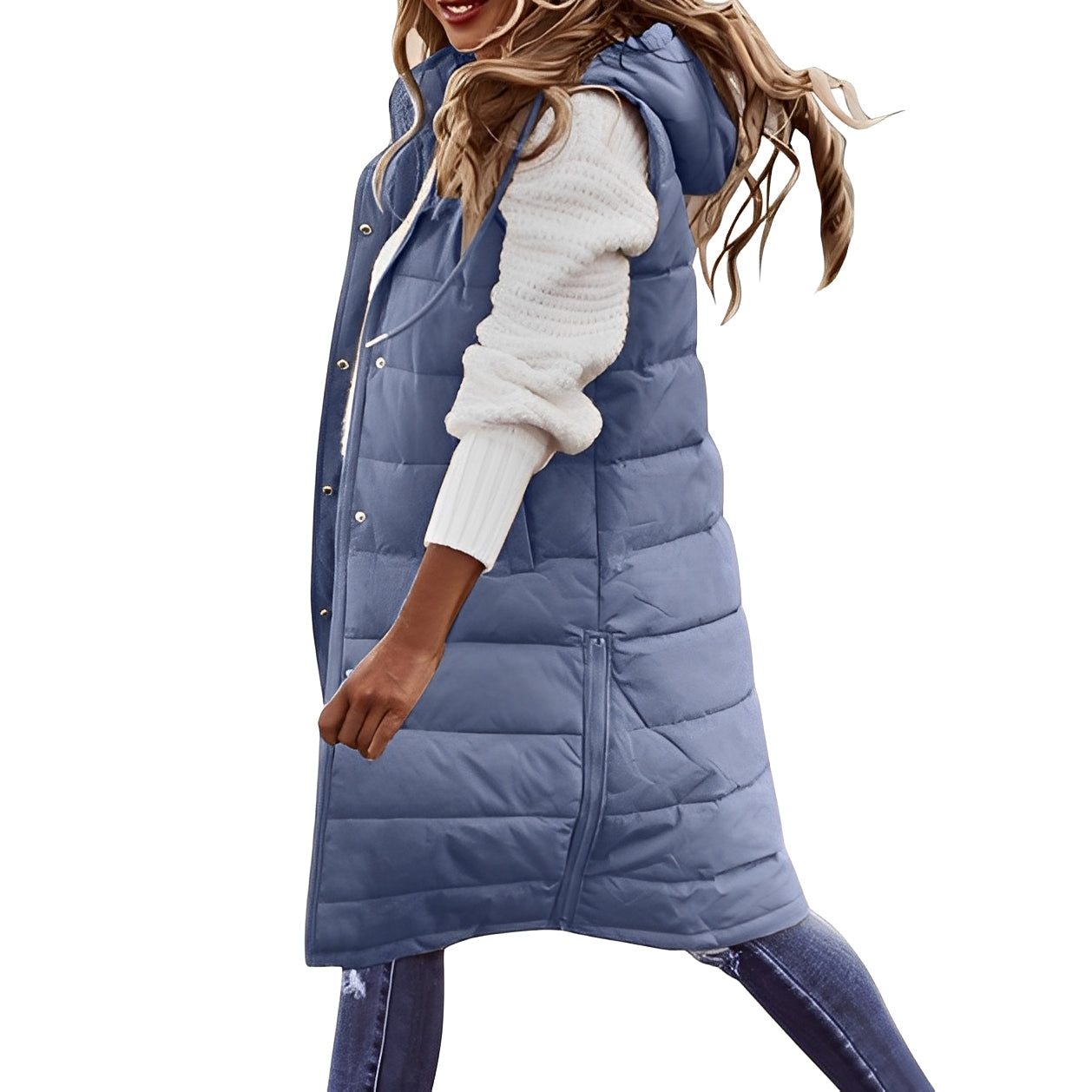 Brenna - Schicke lange Damen-Daunenjacke