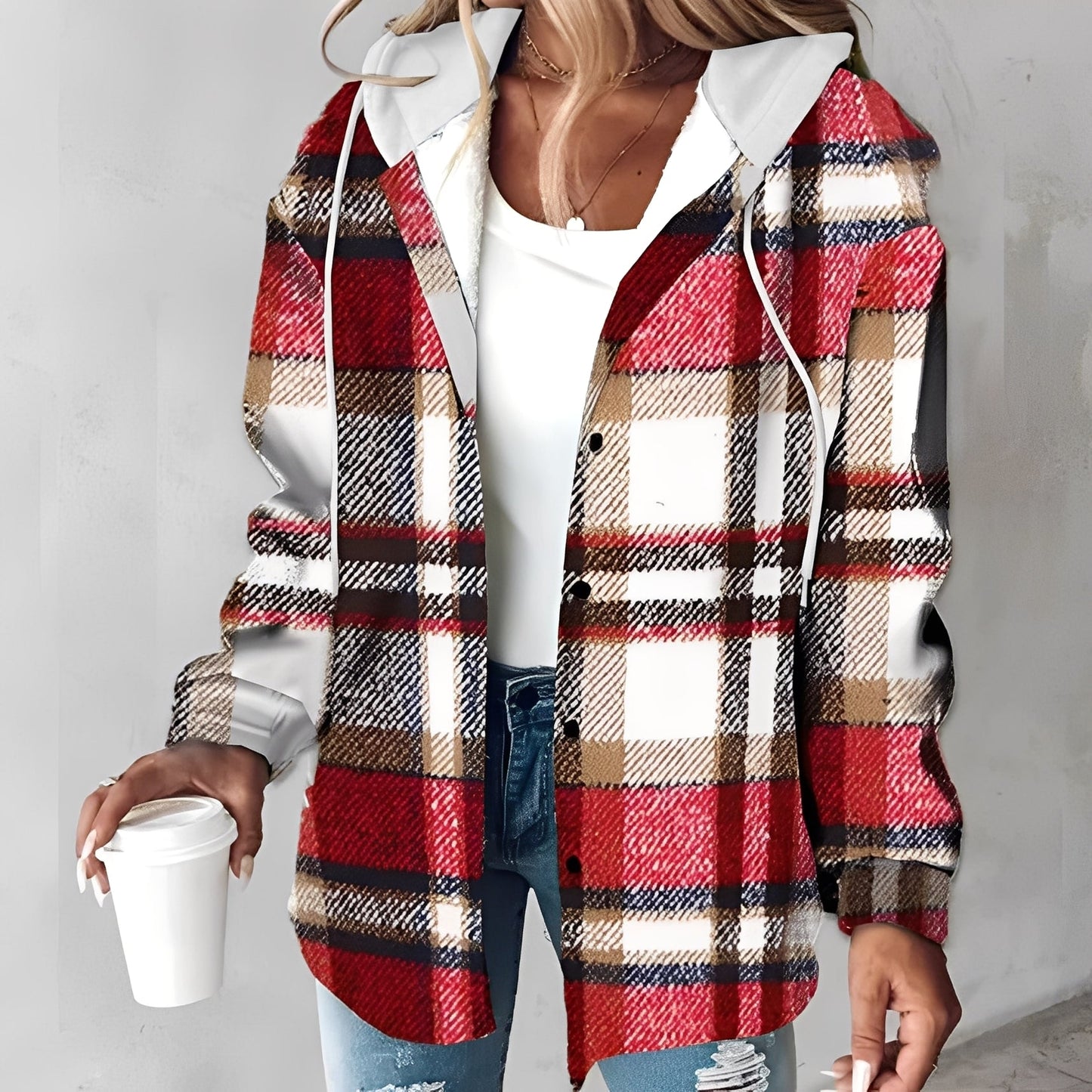 Briana - Gemütliche, warme Damen-Kapuzenjacke