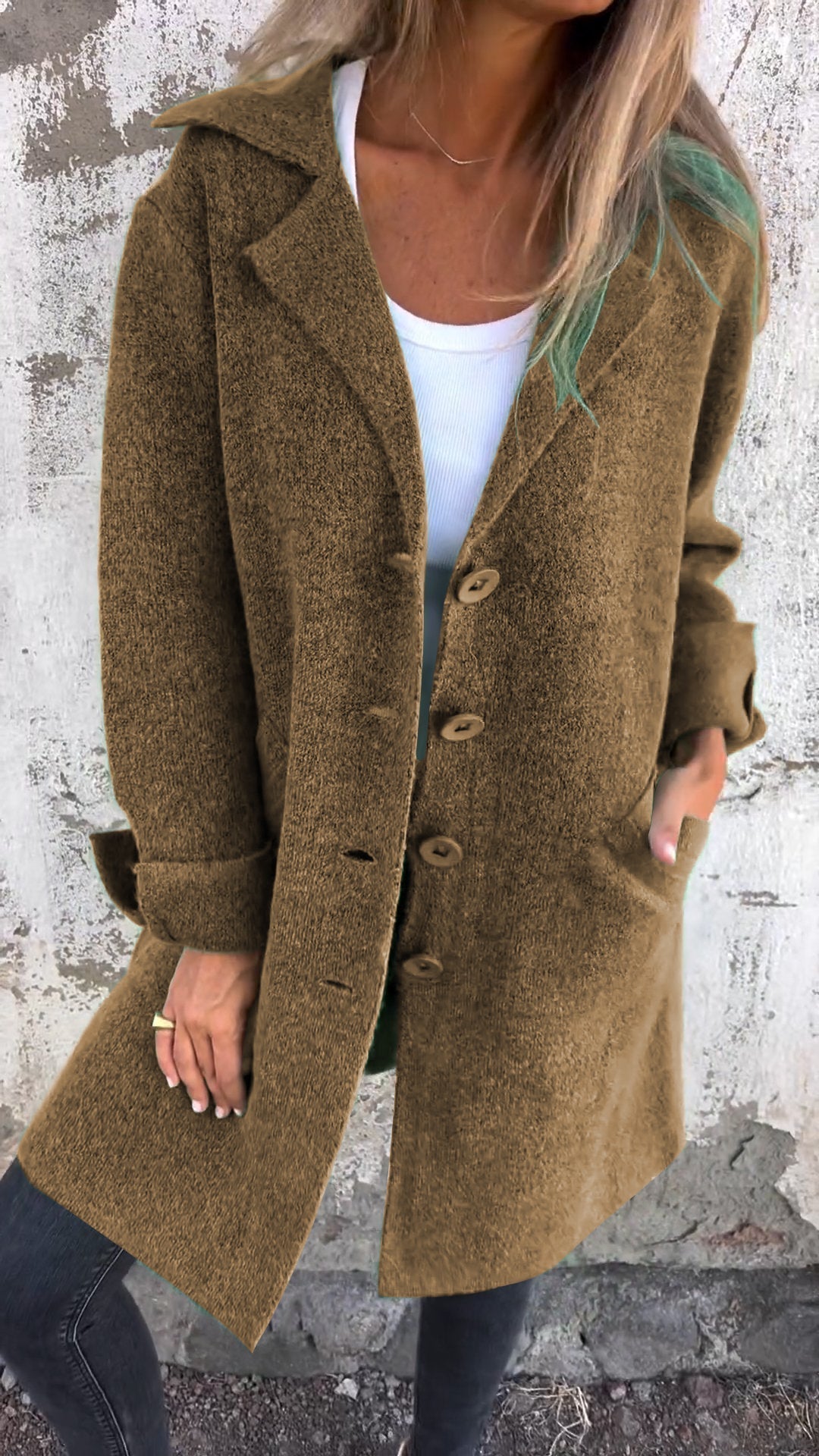 Diletta – Langer Strickmantel