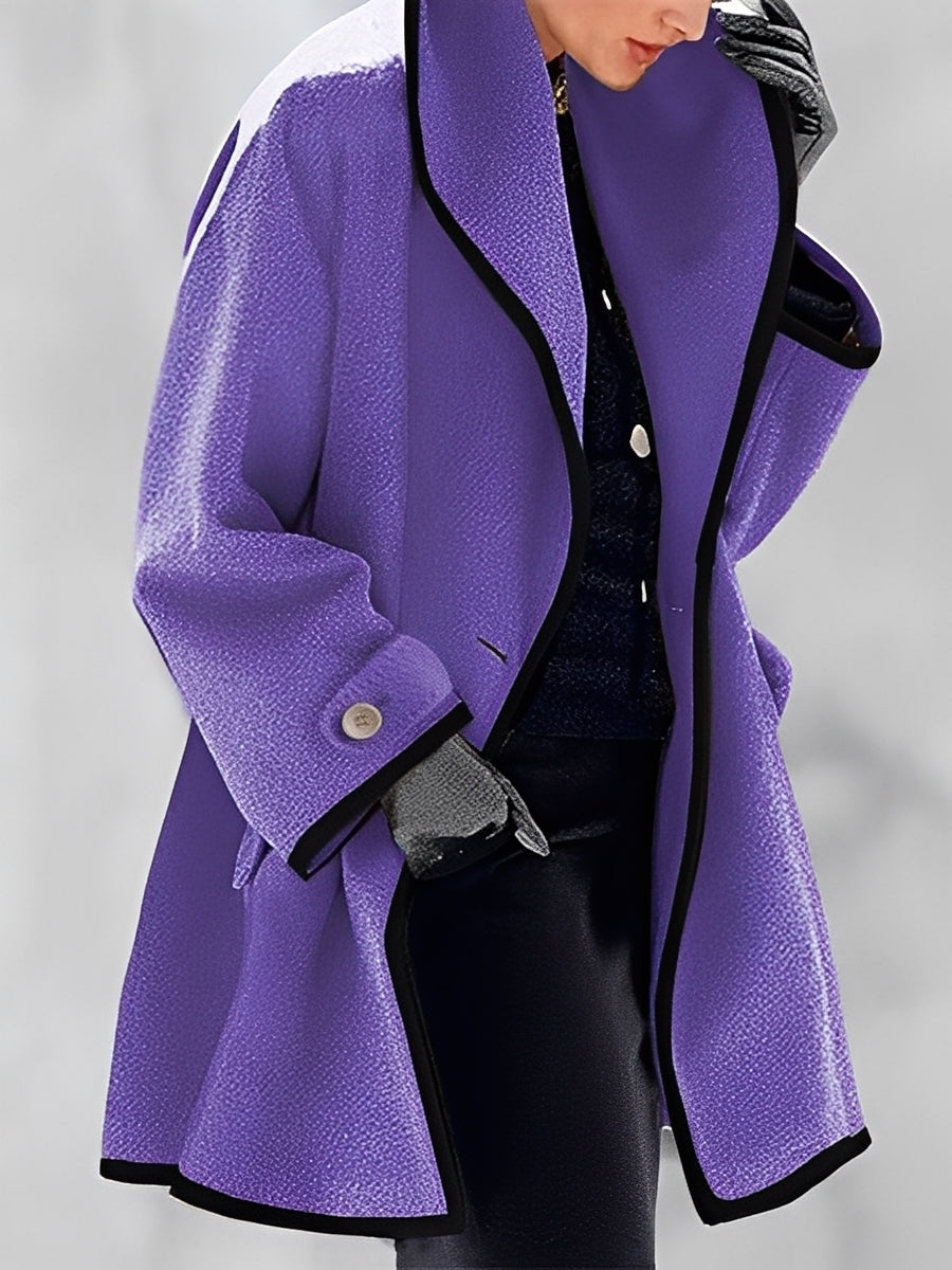 Mikayla - Warme Frauen-Wolljacke mit Kapuze