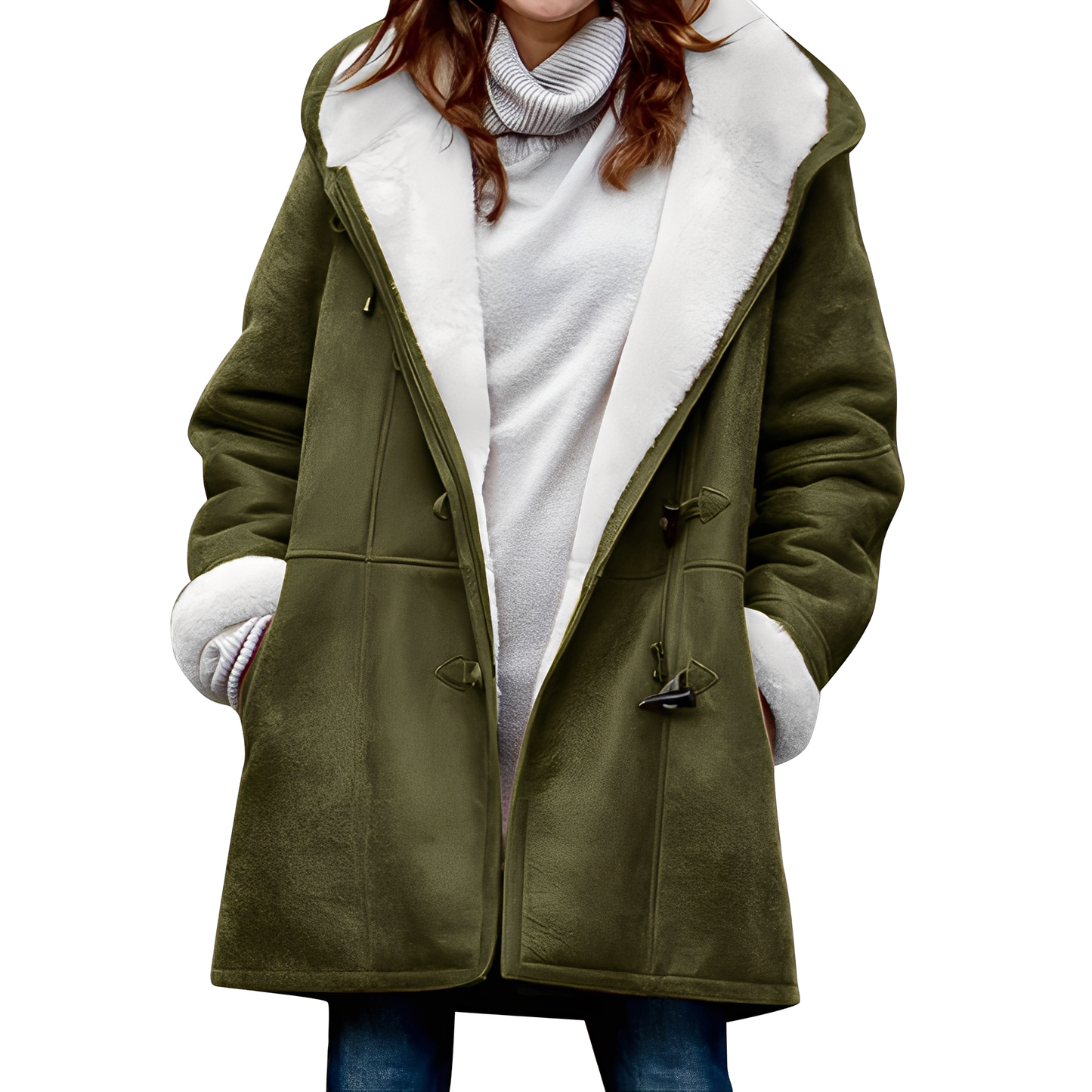Madilyn - Damenfreizeitdufflecoat mit Kapuze