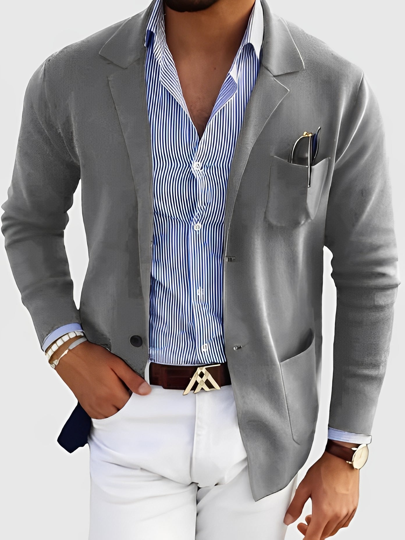 Darrin - Herren-Strickjacke mit Taschen, bequem