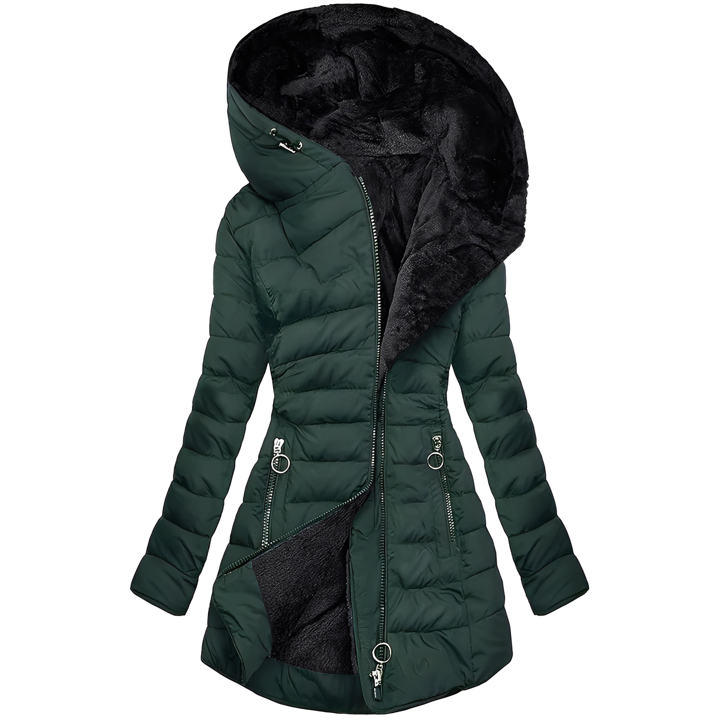 Jasmine - Moderne Frauen-Winterjacke mit Kapuze