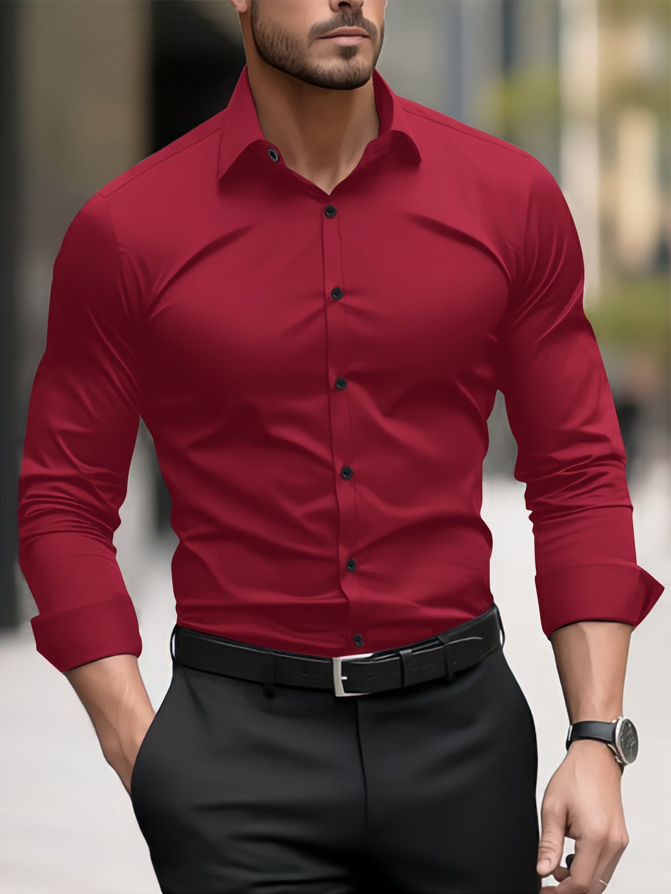 Thomas - Herren-Shirt für die Freizeit mit Kragen