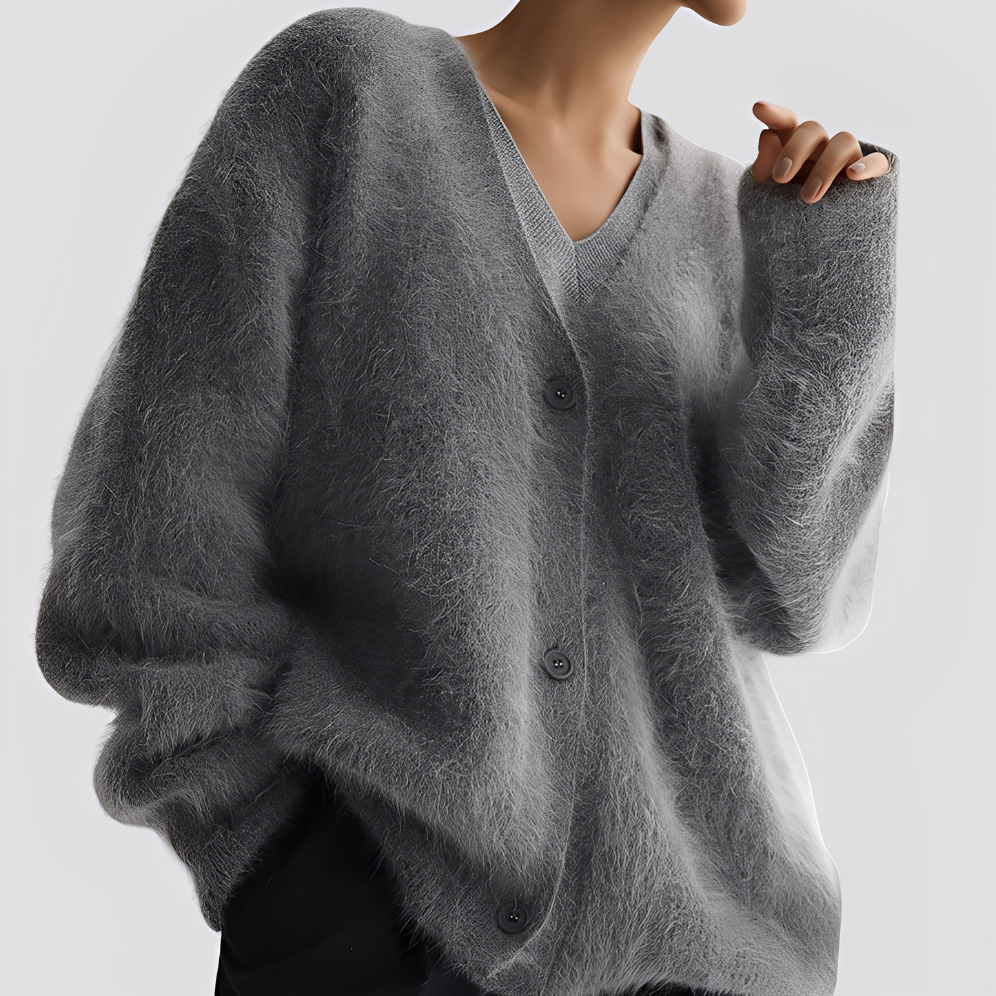 Lavena - Bequemer, weiter Damen-Kaschmirpullover