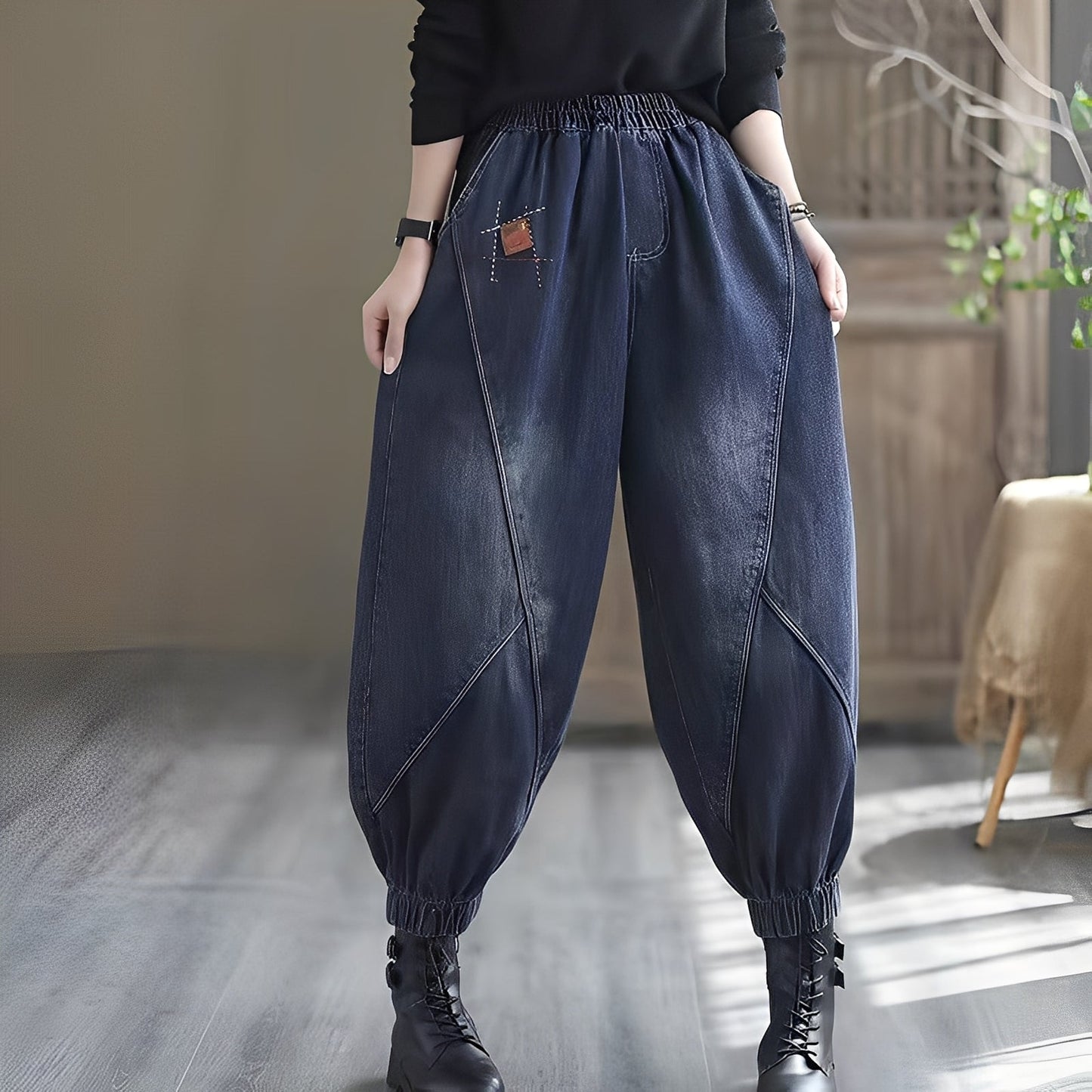 Shyanne - Klassische Damenjeans mit elastischem Taillenbund