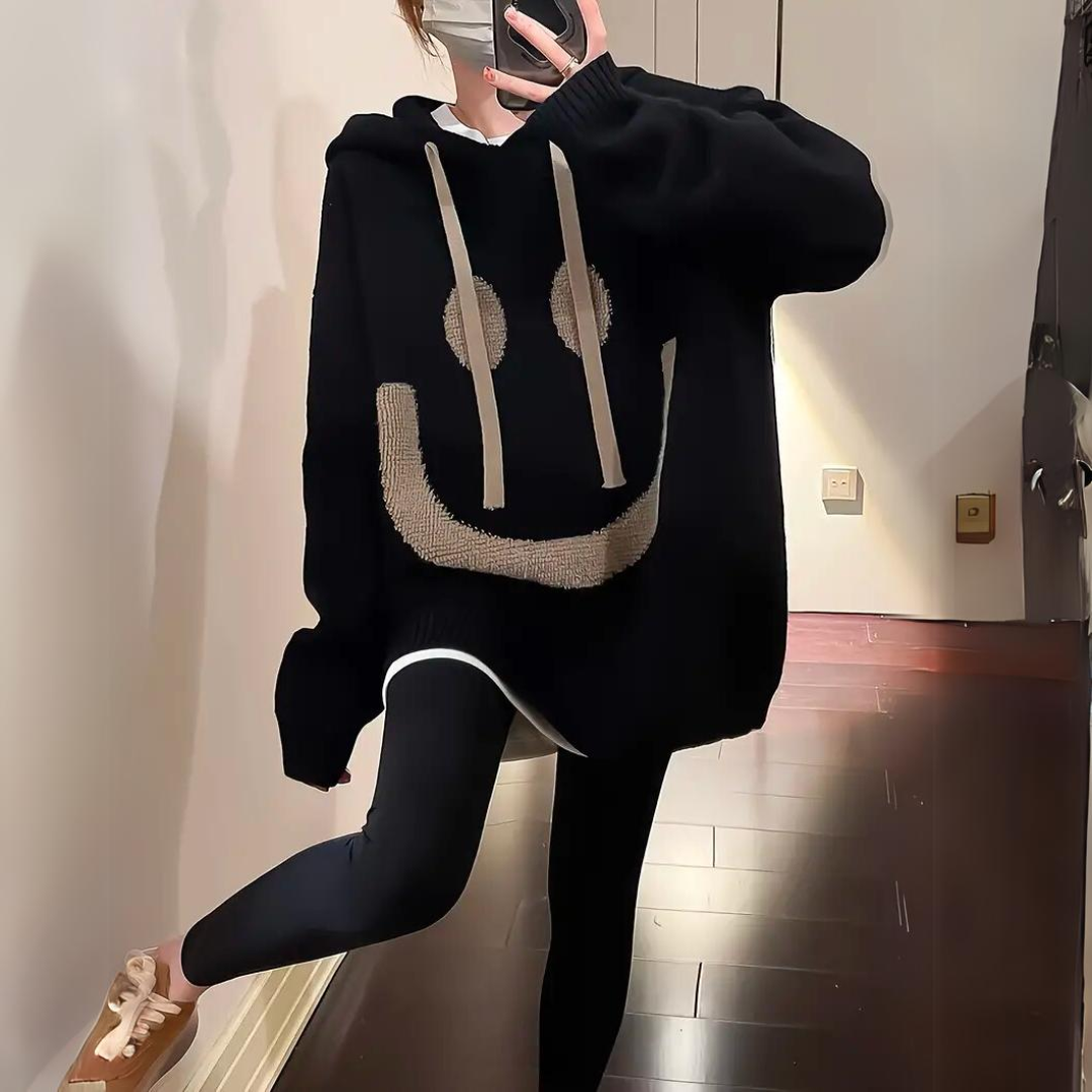 Lächeln – Warmer und kuscheliger Hoodie