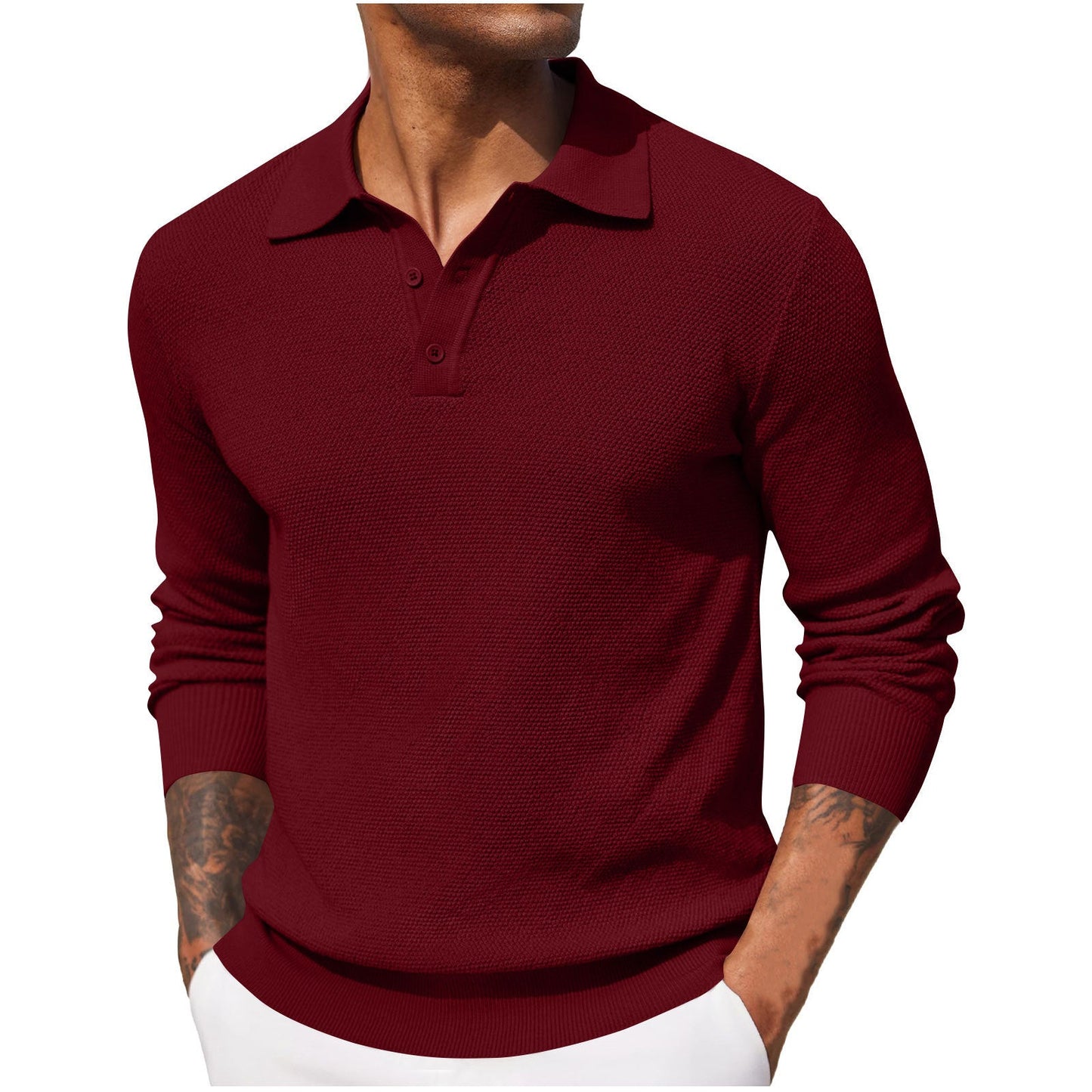 Harrison - Bequemes Langarmshirt für Herren