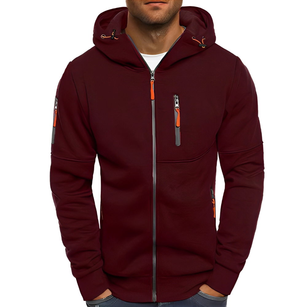 Miller - Bequeme Herrenjacke mit Kapuze und Reißverschluss