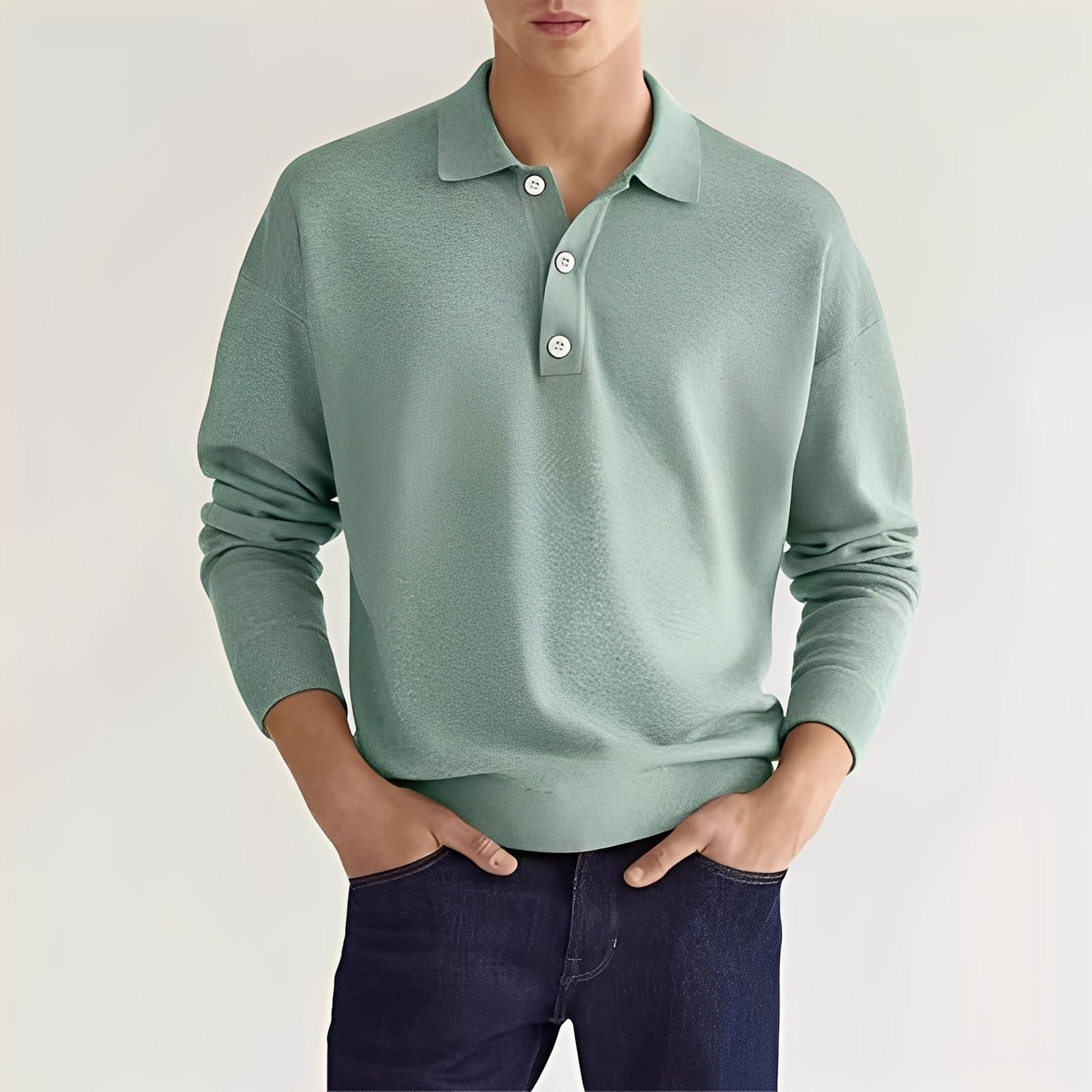 Zavier - Komfortables Langarm-Poloshirt für Herren