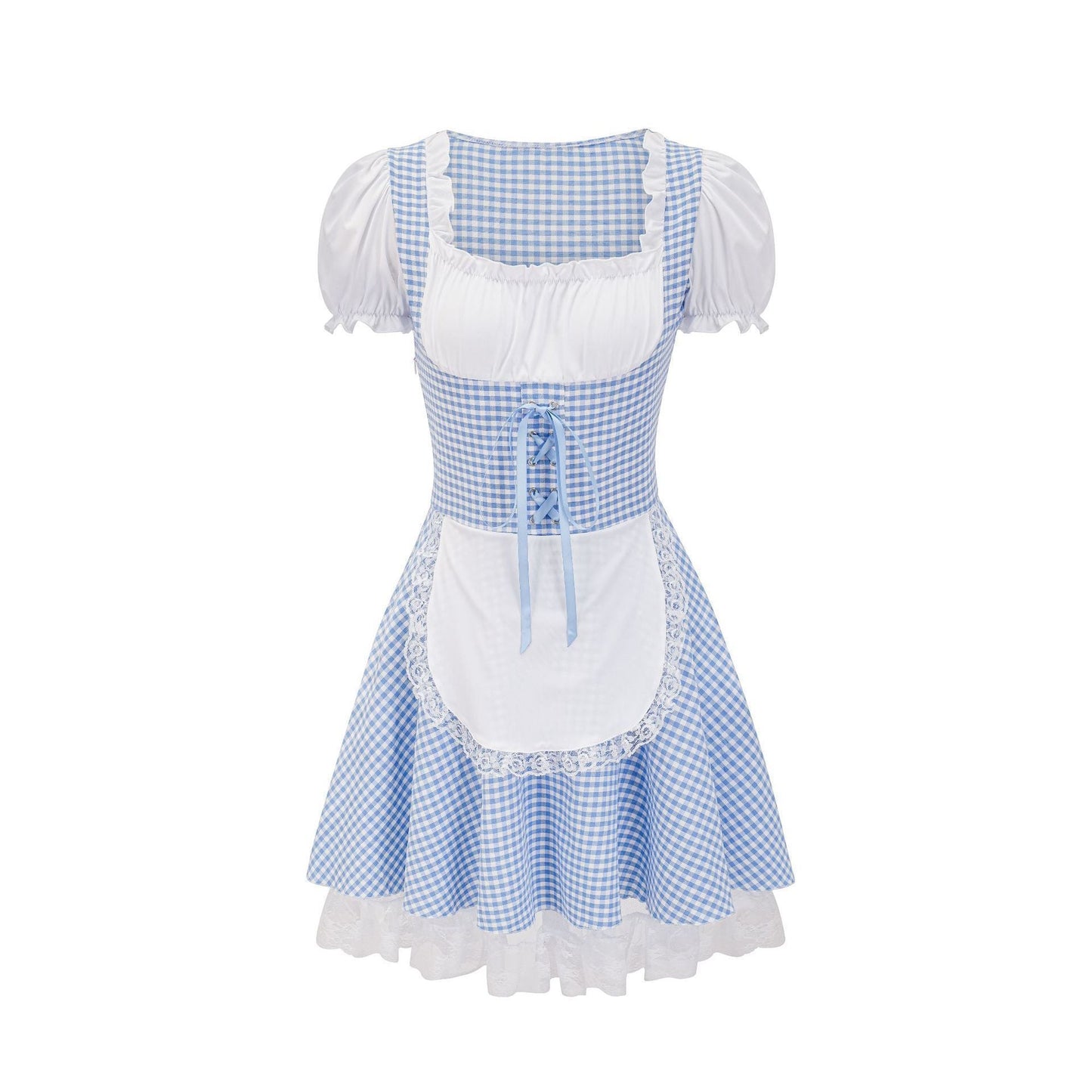 Miriam - Traditionelles Damenkleid mit Karomuster