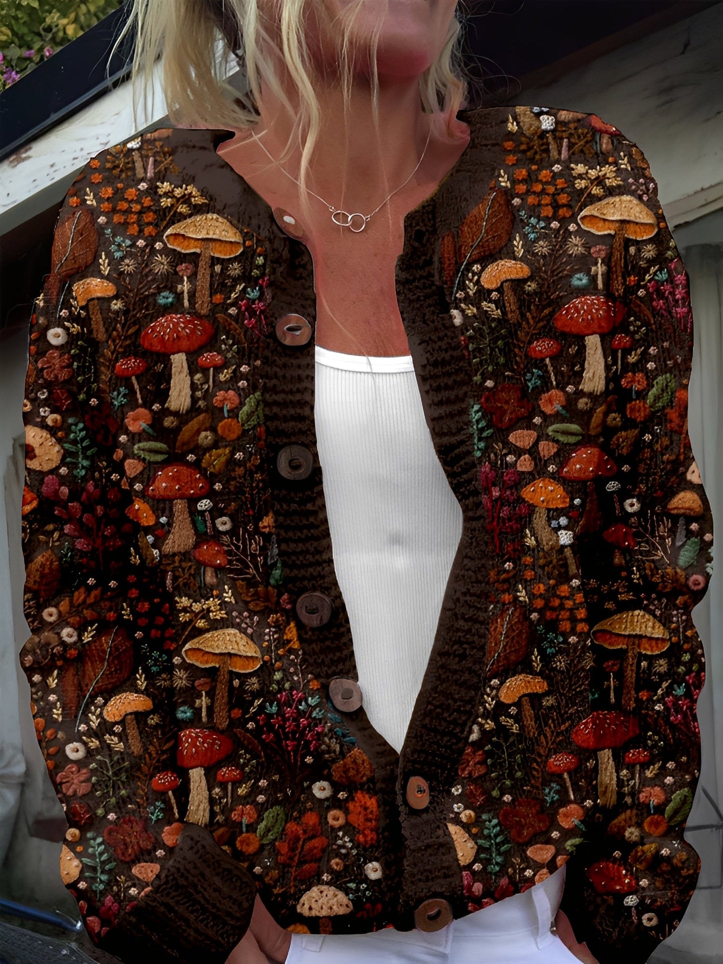Kandace - Schicker Damen-Cardigan mit Blumenmuster