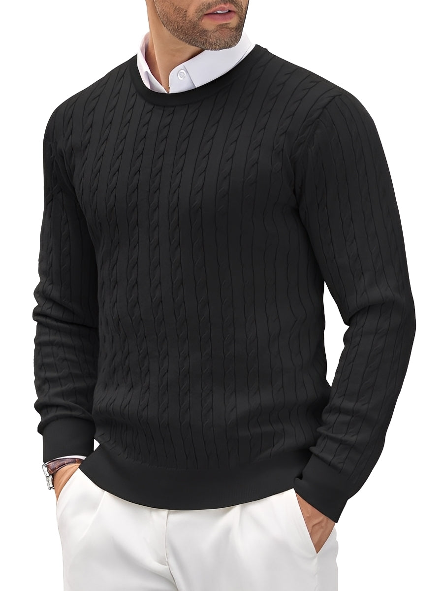 Romilly - Bequemer, schmal geschnittener Männerpullover
