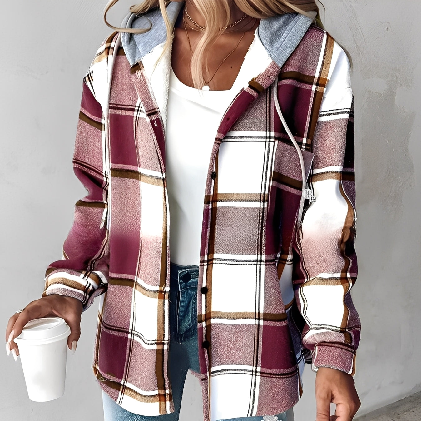 Briana - Gemütliche, warme Damen-Kapuzenjacke