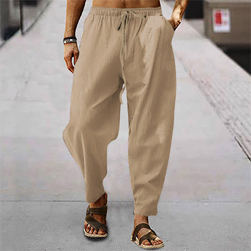 Titus - Herren-Badeshorts aus Baumwolle und Leinen