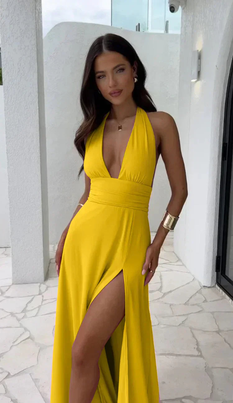 Madison – Kleid mit tiefem V-Hals