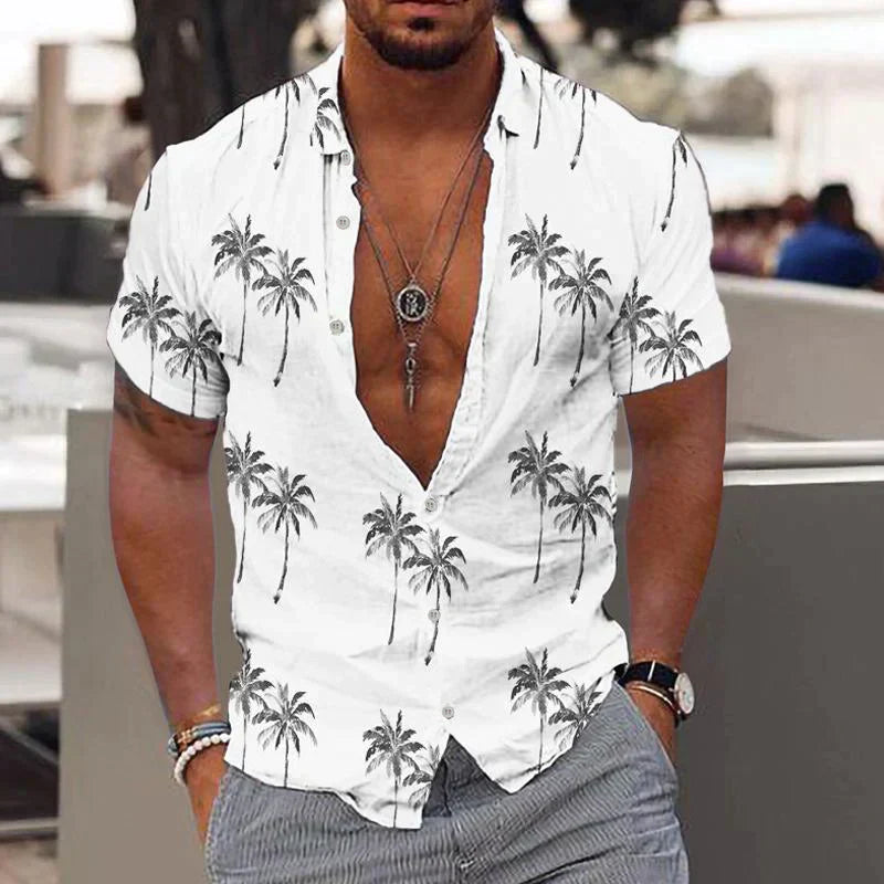 Zion - Leinenhemd Palm Breeze