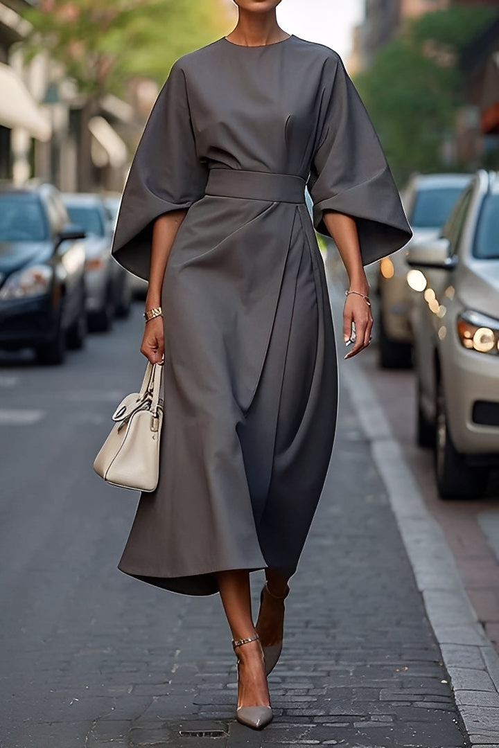 Elena - Schönes, lässiges Damenkleid mit Gürtel