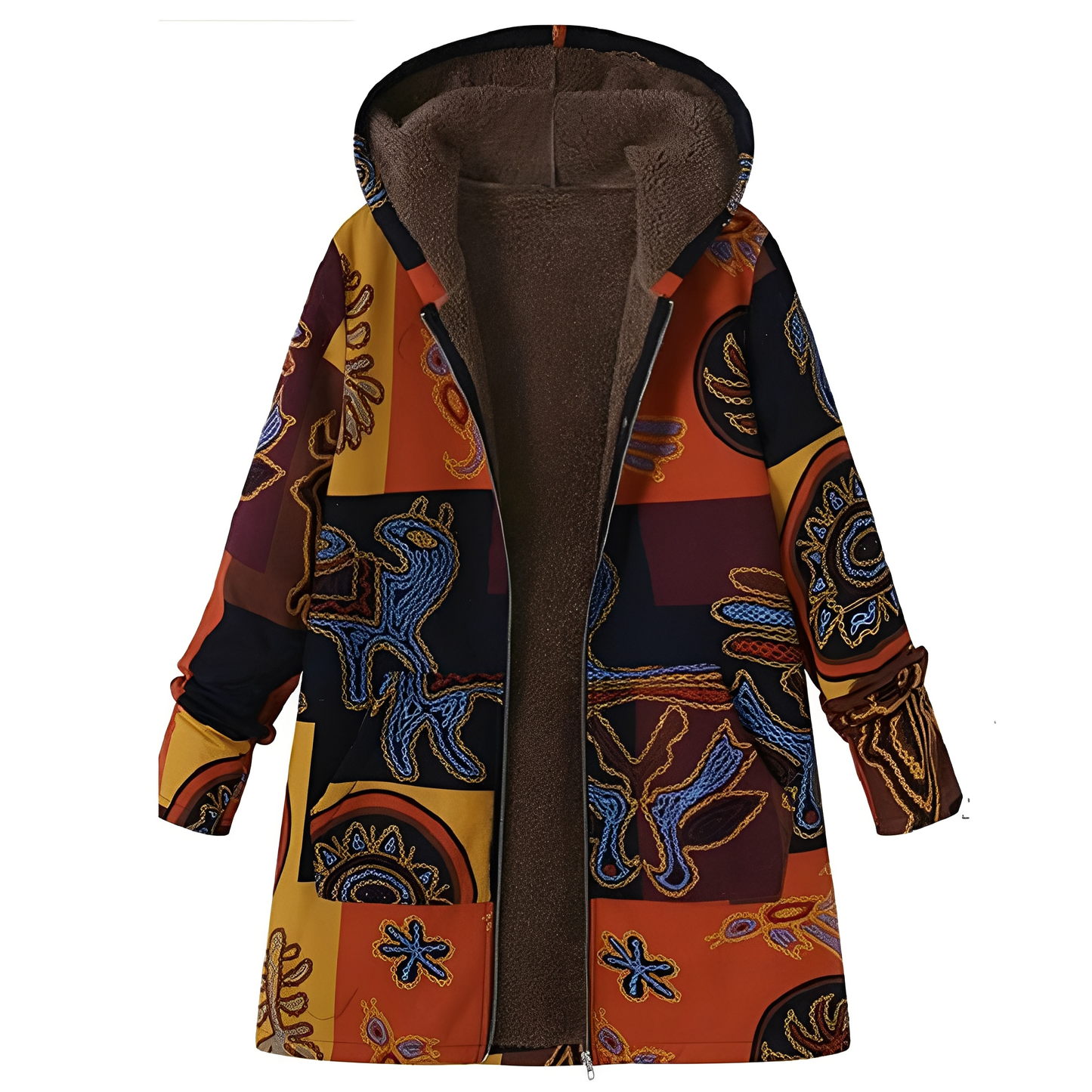 Olyvia - Damenjacke im Retro-Look mit Muster