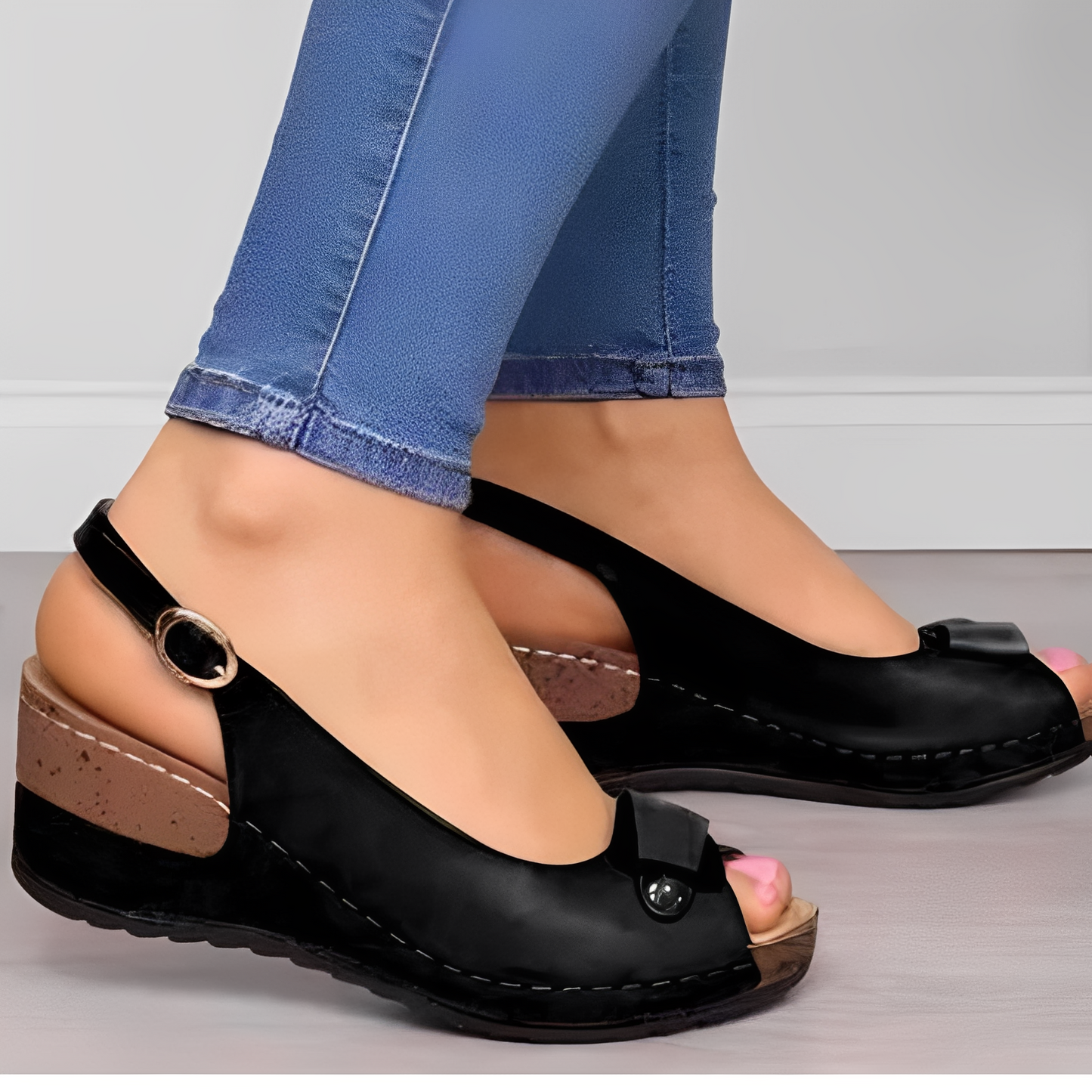Neville - Bequeme Damenschuhe mit Keilabsatz