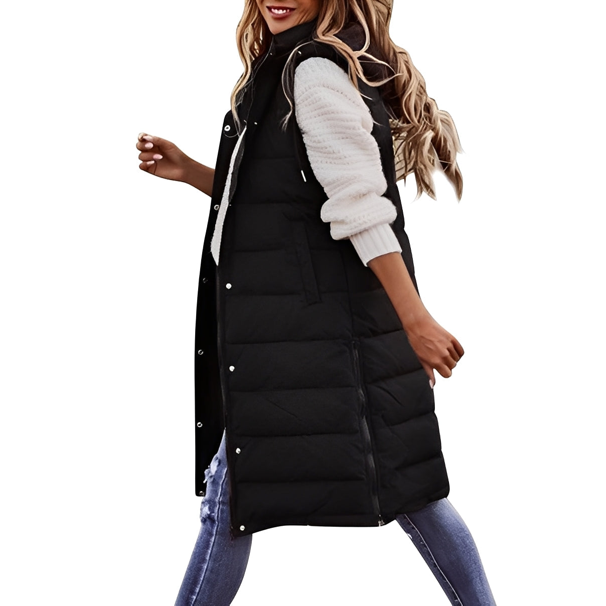Brenna - Schicke lange Damen-Daunenjacke