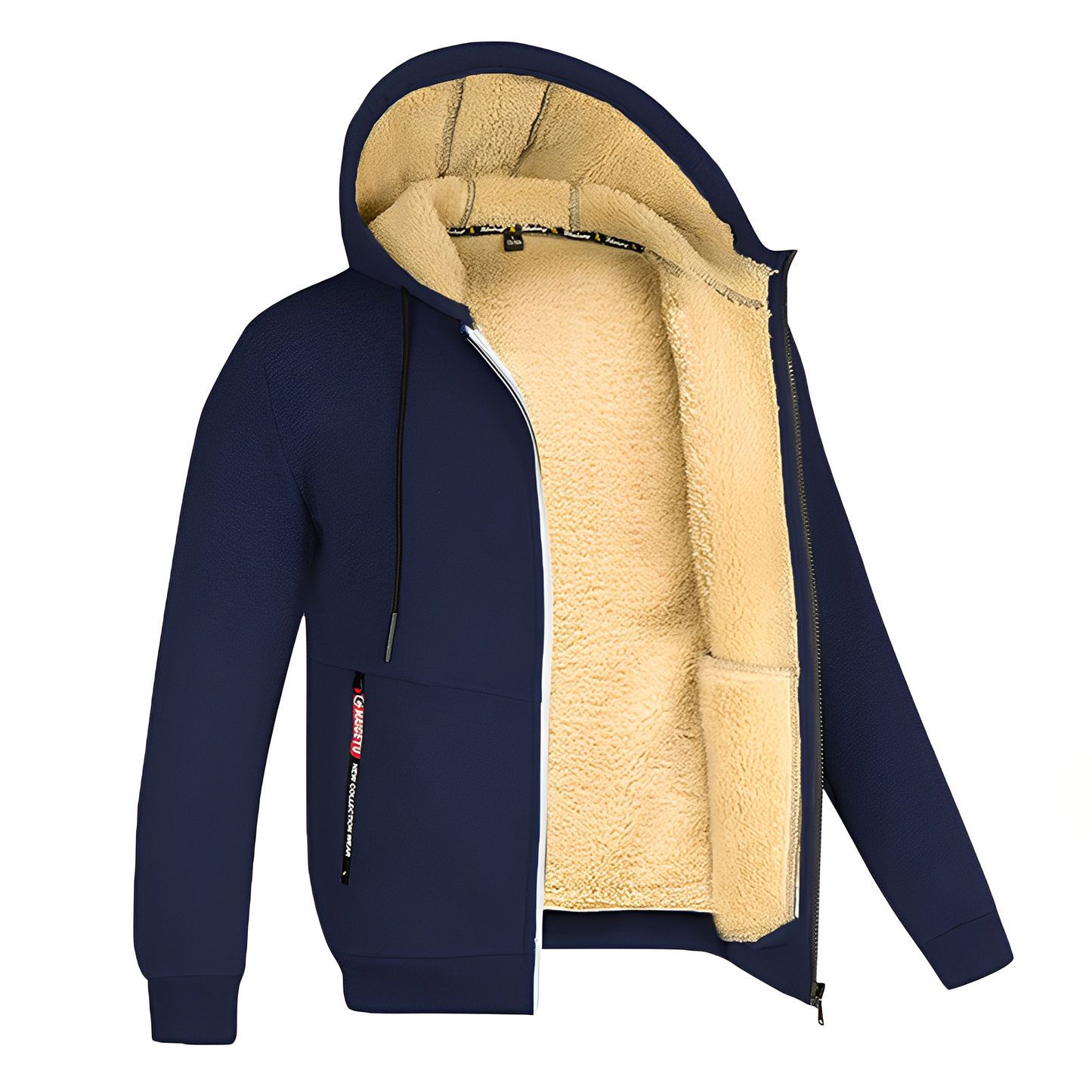 Davin - Bequeme Herren-Fleecejacke mit Kapuze