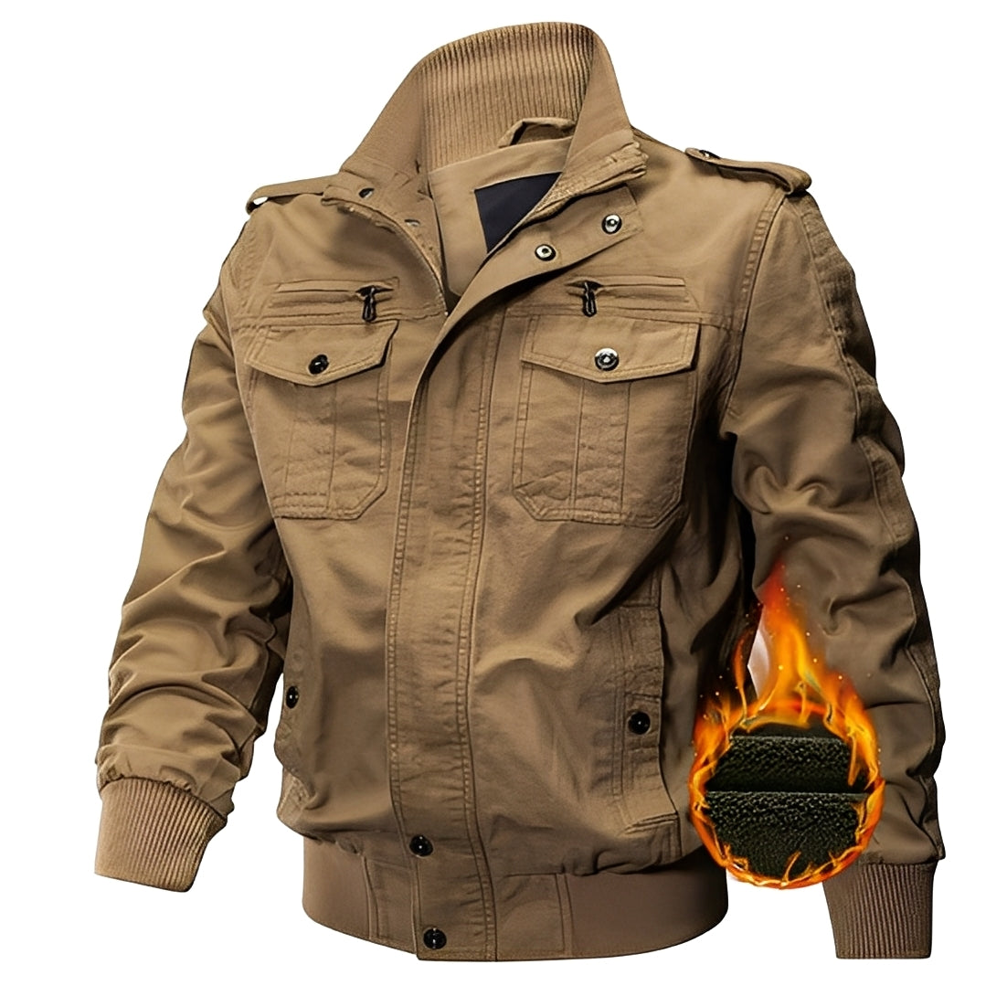 Gary - Elegante Herren-Fleecejacke mit Taschen