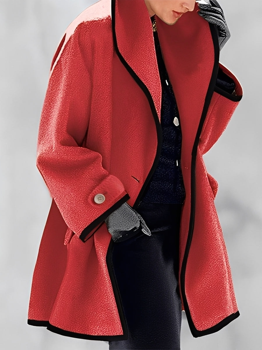 Mikayla - Warme Frauen-Wolljacke mit Kapuze