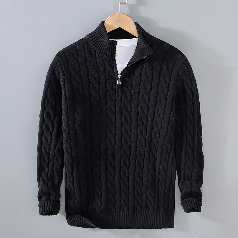 Benson - Komfortabler Herrenpullover aus Kaschmir mit Zipper