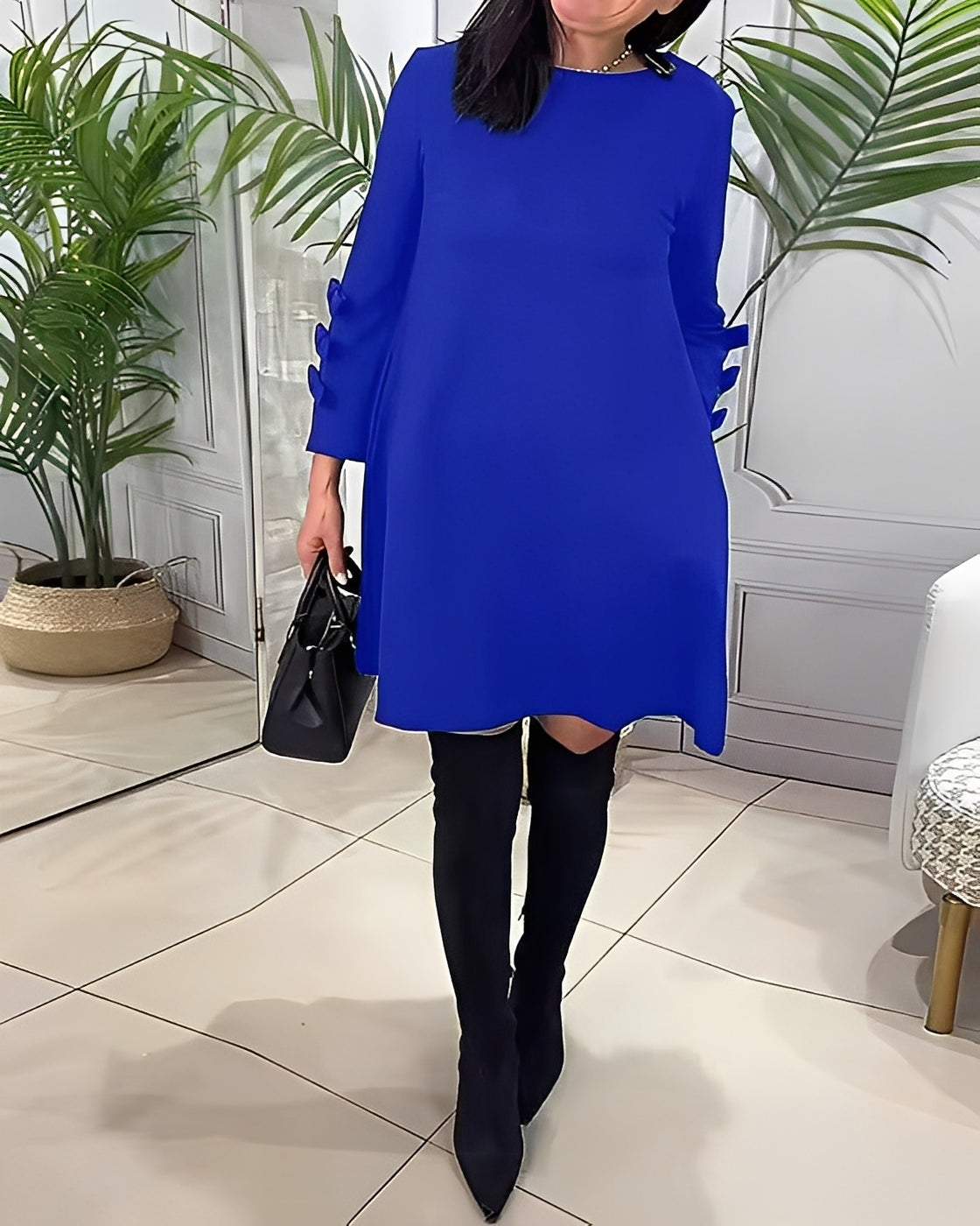 Elenora - Stilvolles Kleid mit langen Ärmeln für Frauen