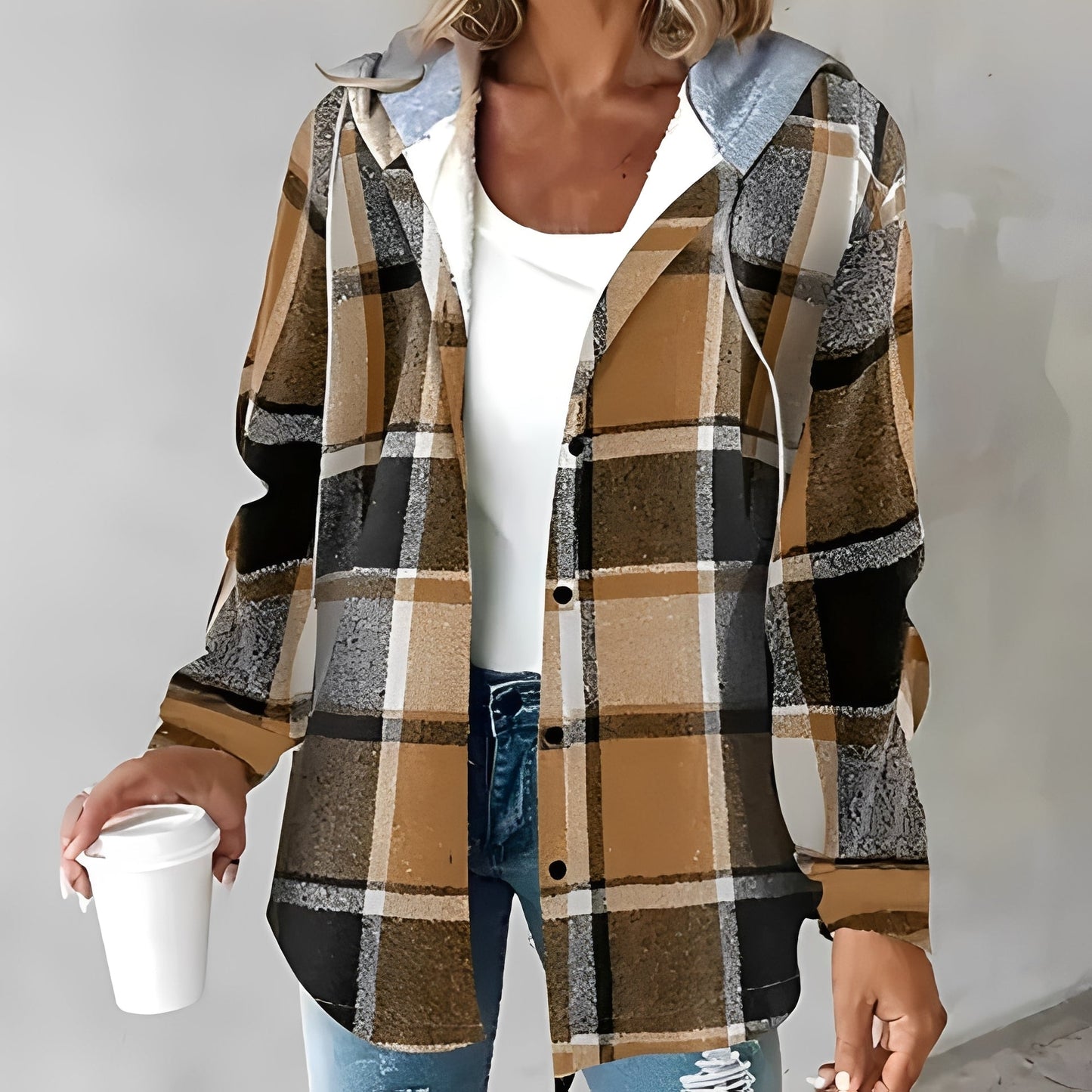 Briana - Gemütliche, warme Damen-Kapuzenjacke