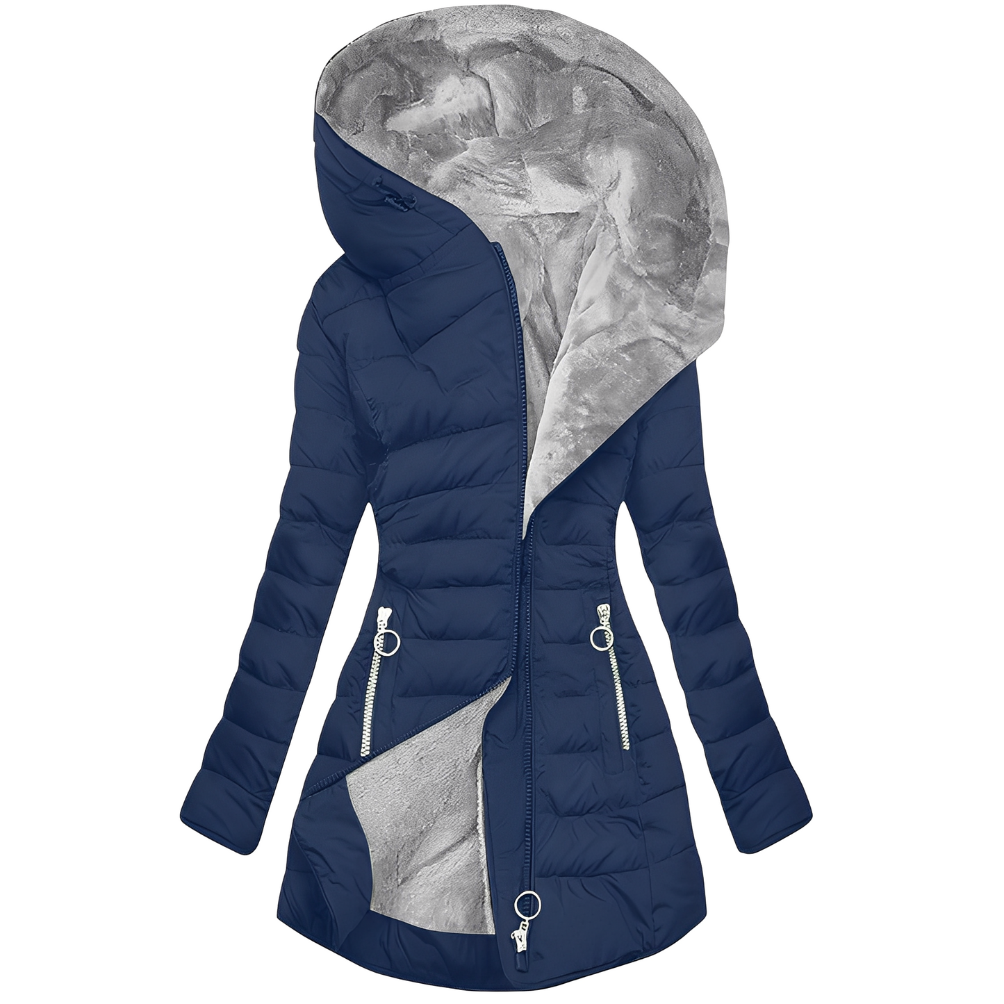 Jasmine - Moderne Frauen-Winterjacke mit Kapuze