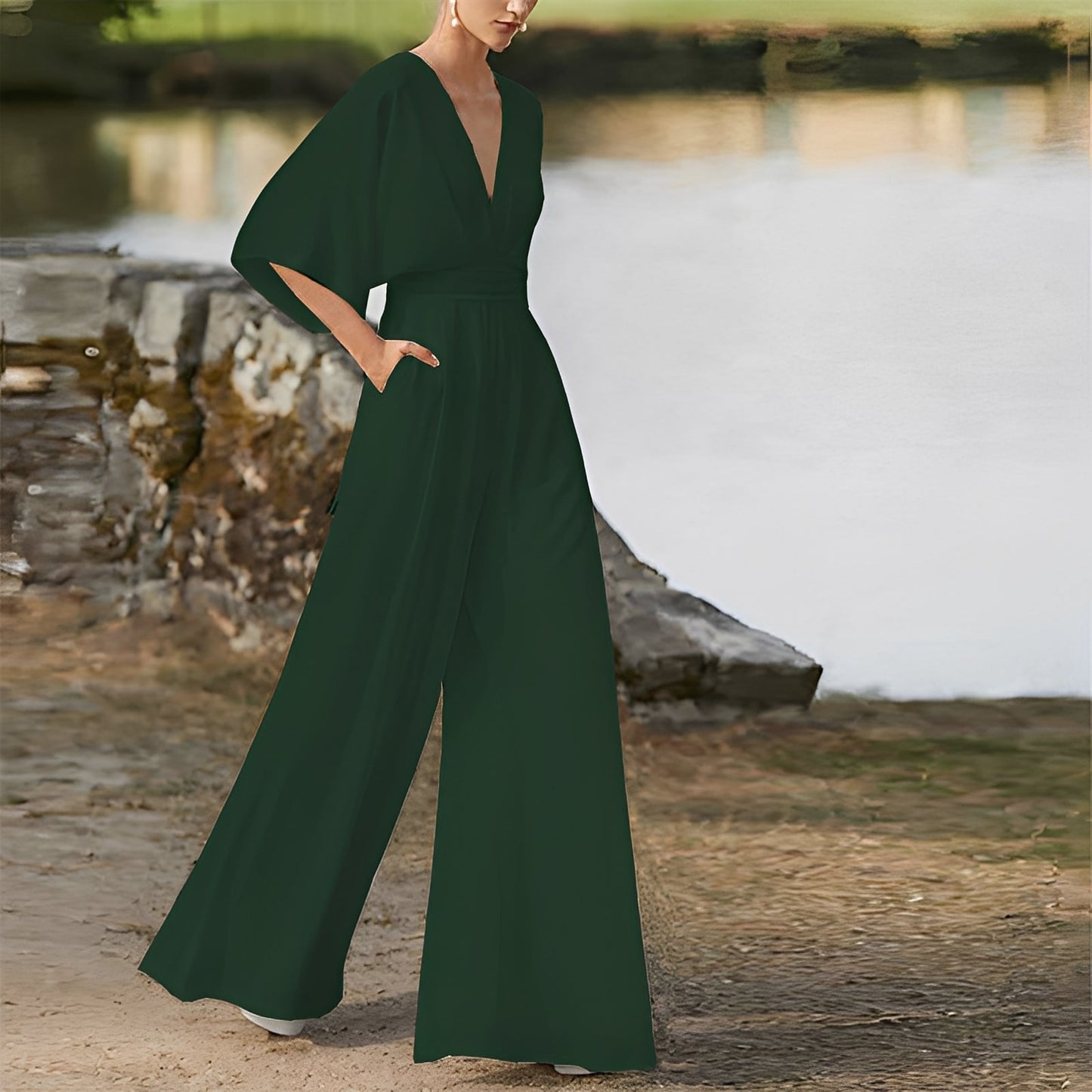 Carmella - Bequemer Damen-Jumpsuit mit hohem Bund