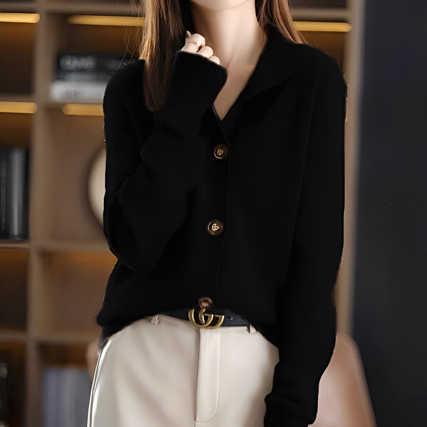 Melba - Klassischer, bequemer Damen-Wollpullover