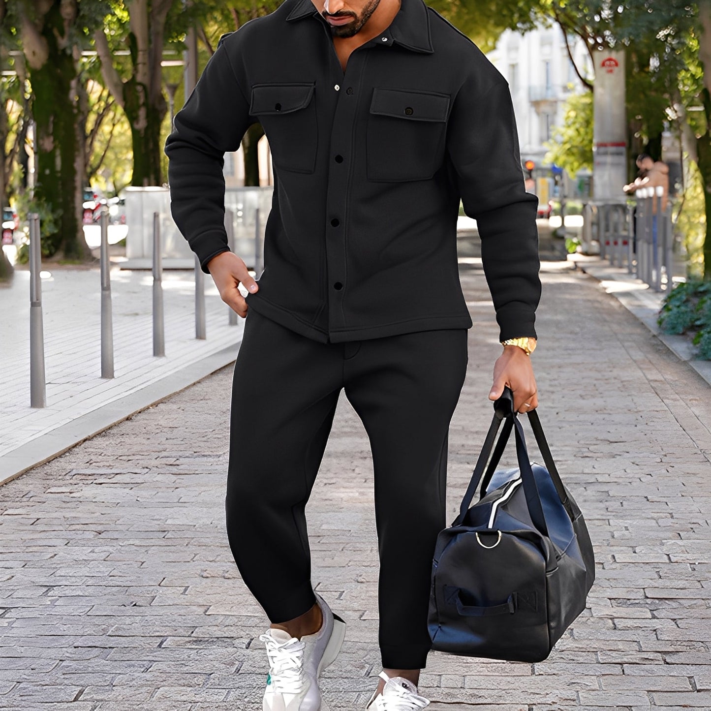 Kent - Schickes Slim-Fit-Set mit Hemd und Hose für Herren