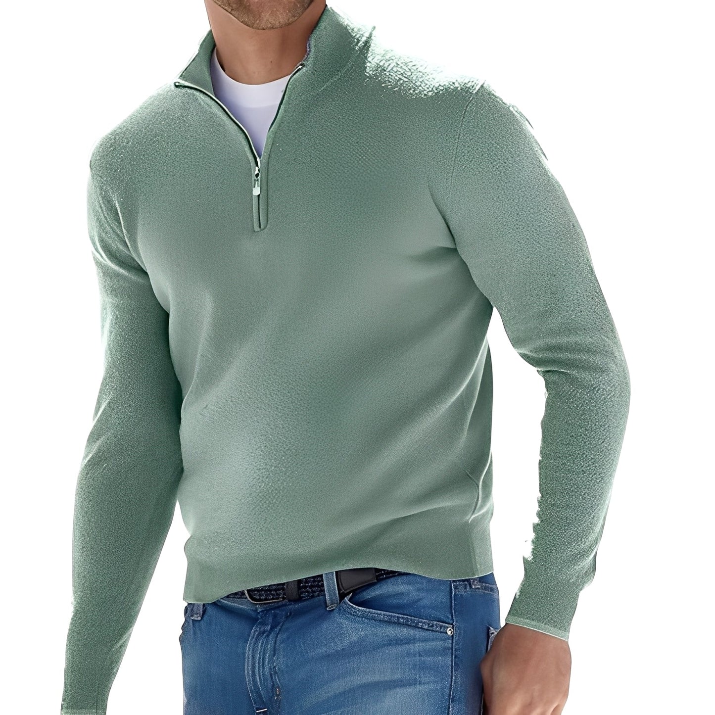 Fredric - Gemütlicher Pullover für Herren mit Zipper