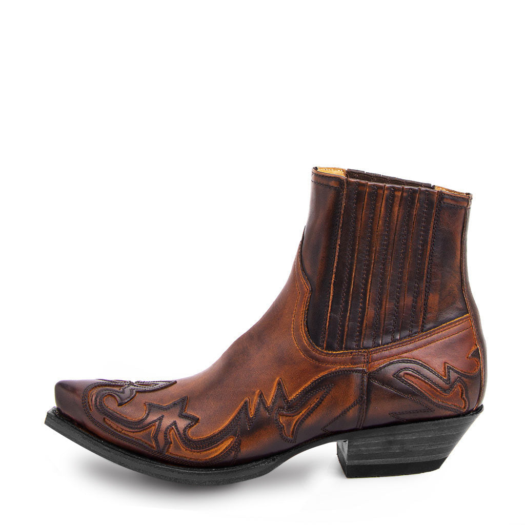 Geraldine - Vintage-Cowboy-Stiefel aus Leder für Damen
