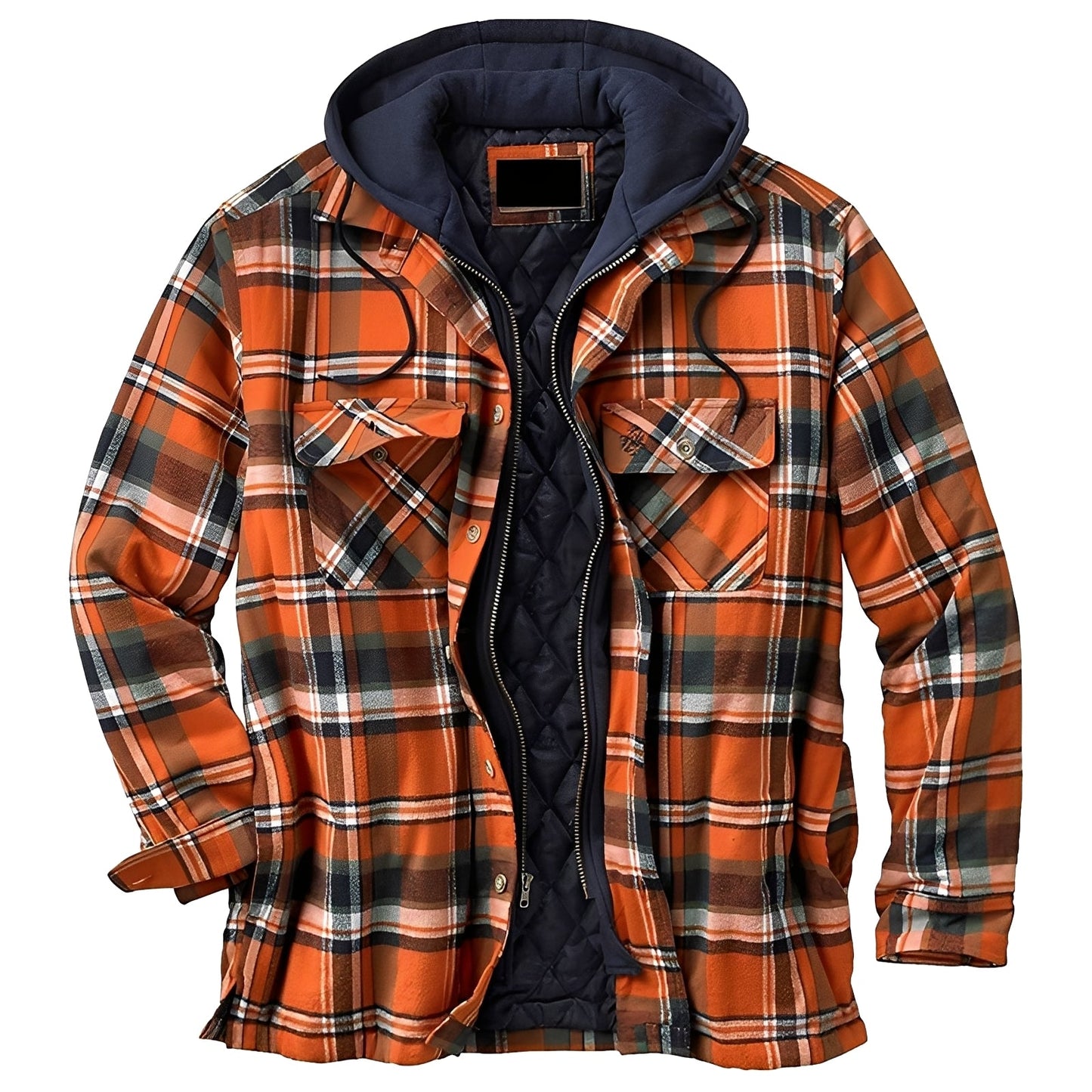 Denzil - Bequeme karierte Flanelljacke für Männer