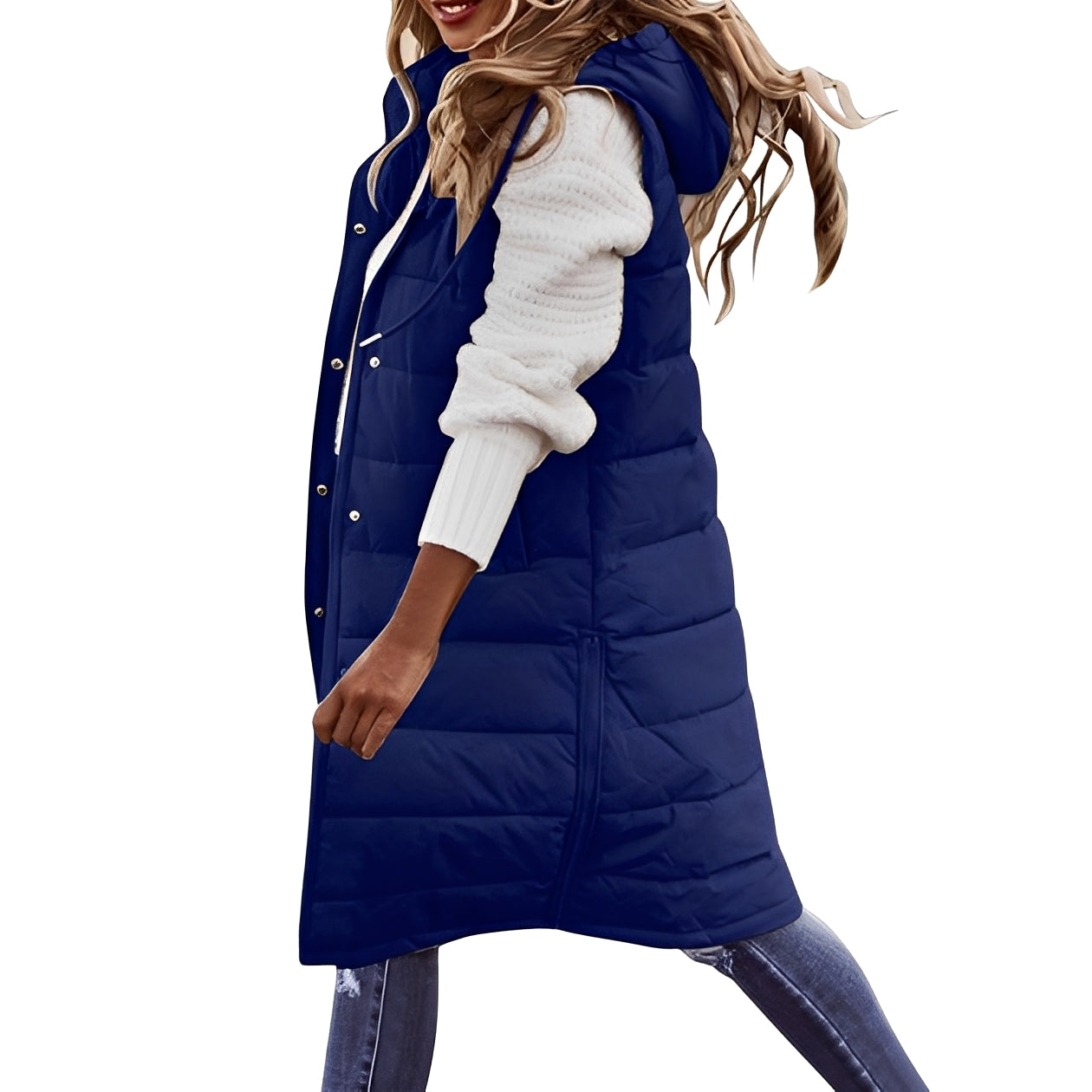 Brenna - Schicke lange Damen-Daunenjacke