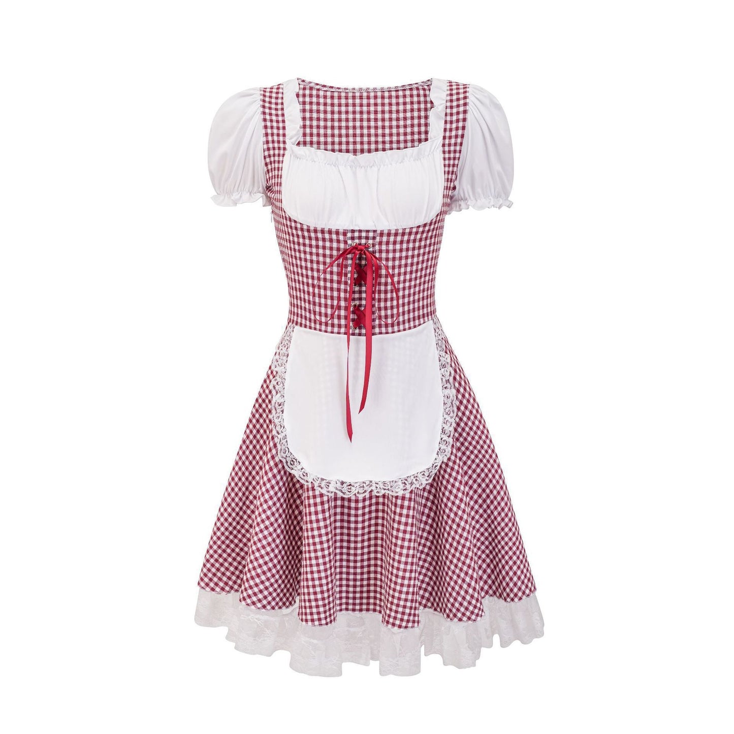 Miriam - Traditionelles Damenkleid mit Karomuster