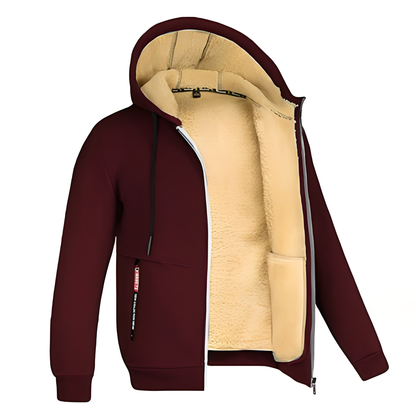 Davin - Bequeme Herren-Fleecejacke mit Kapuze