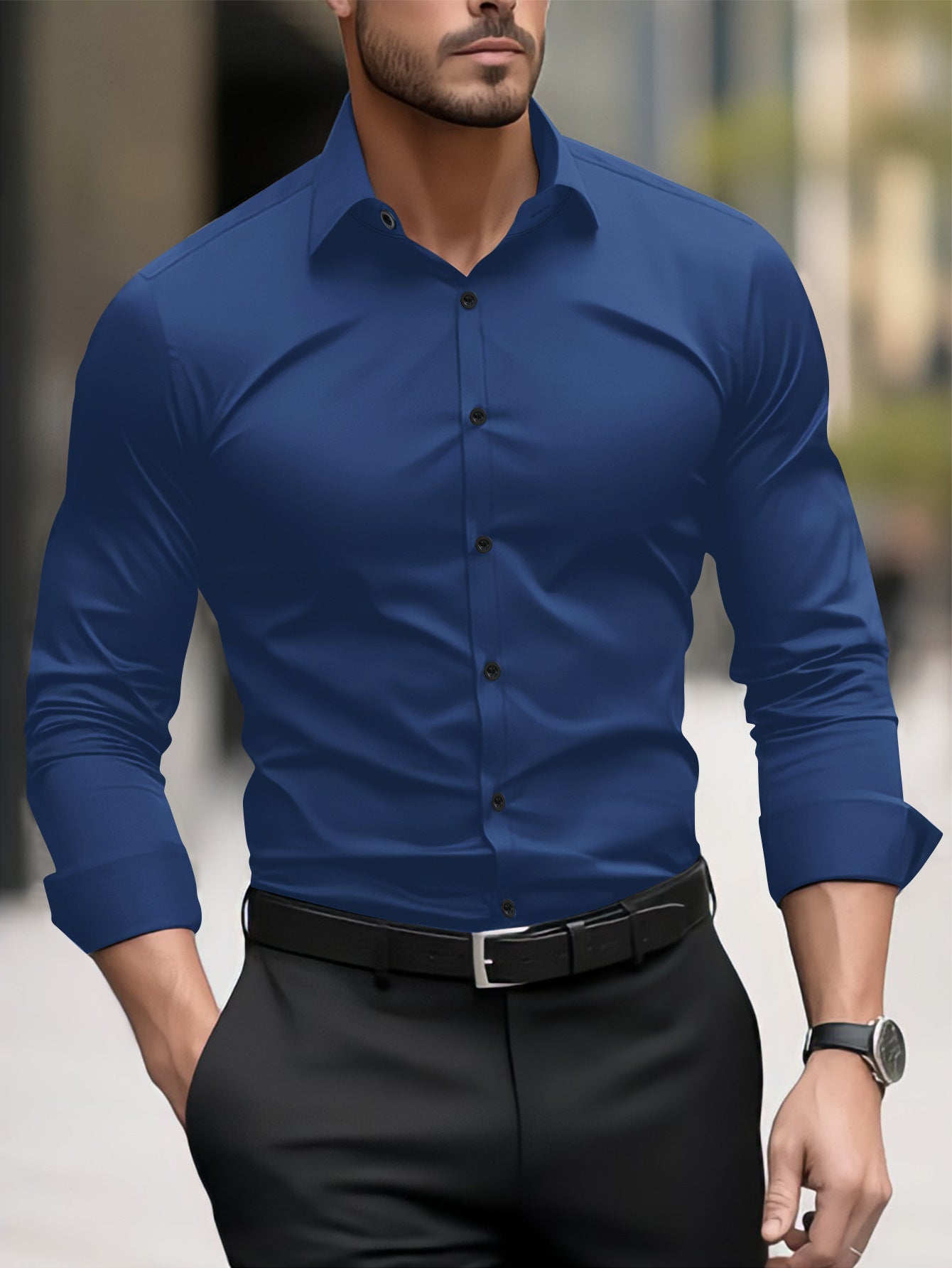 Thomas - Herren-Shirt für die Freizeit mit Kragen