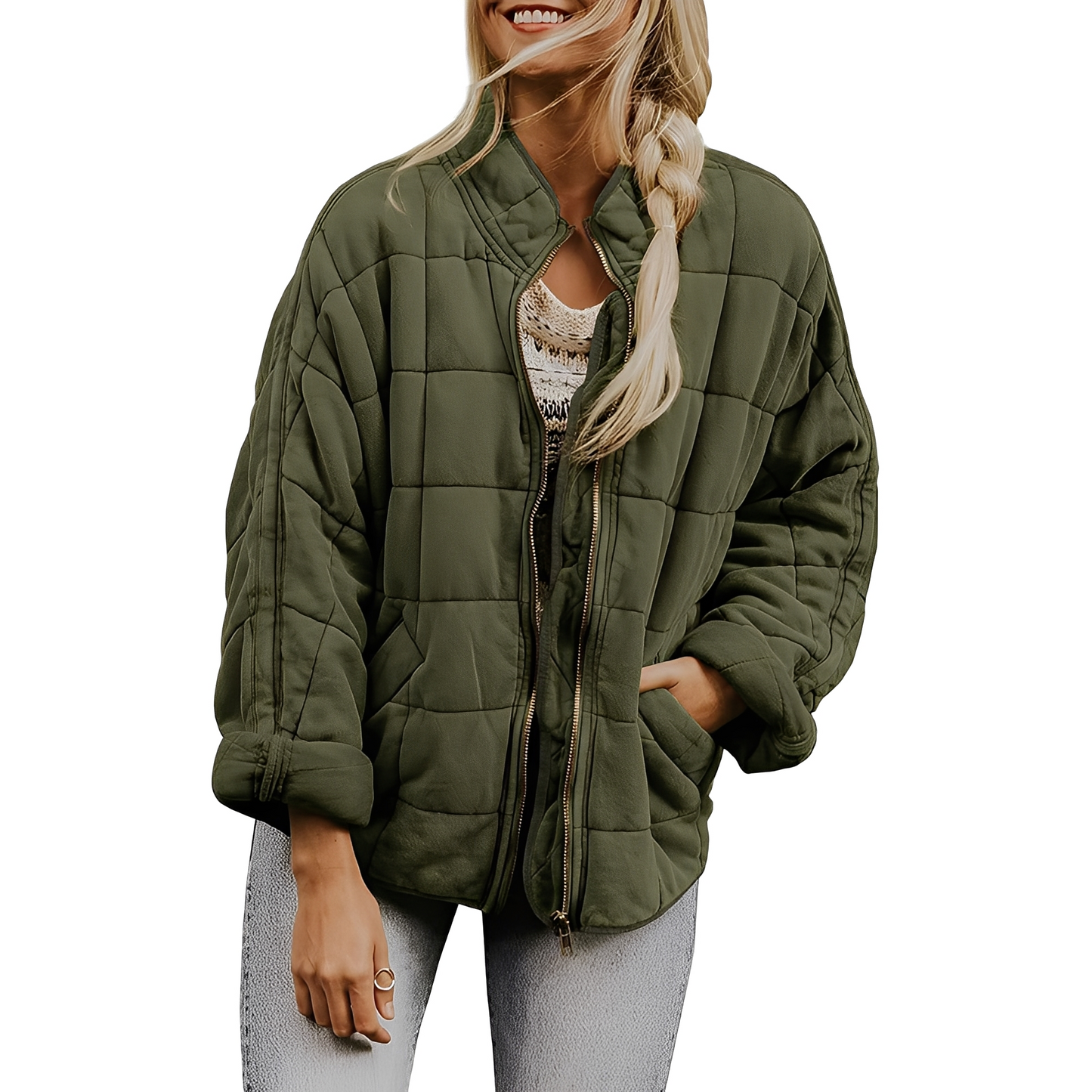 Luana - Damenjacke mit leichtem Steppmuster und Taschen
