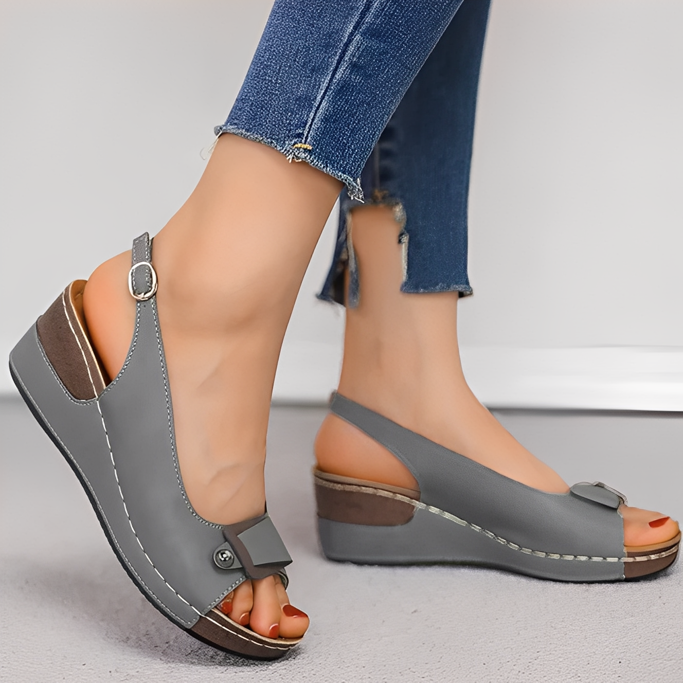 Neville - Bequeme Damenschuhe mit Keilabsatz